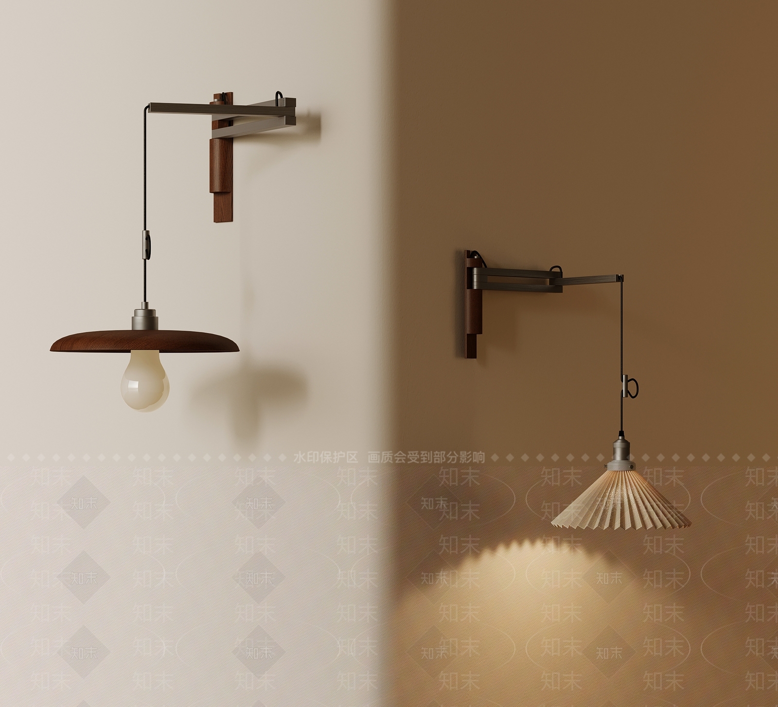 中古床头壁灯SU模型下载【ID:1196994852】