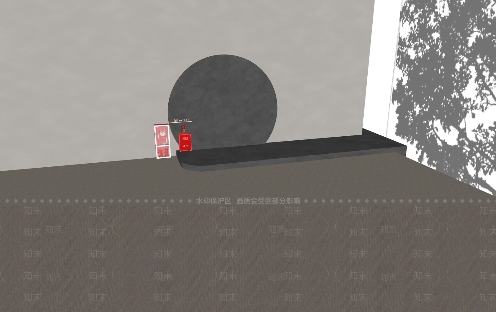 消防栓SU模型下载【ID:1196996129】