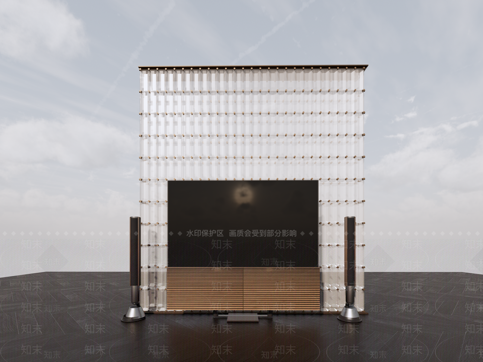 现代屏风SU模型下载【ID:1197010264】