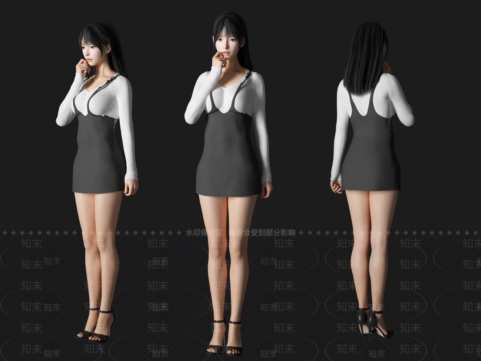 女人3D模型下载【ID:1197016400】