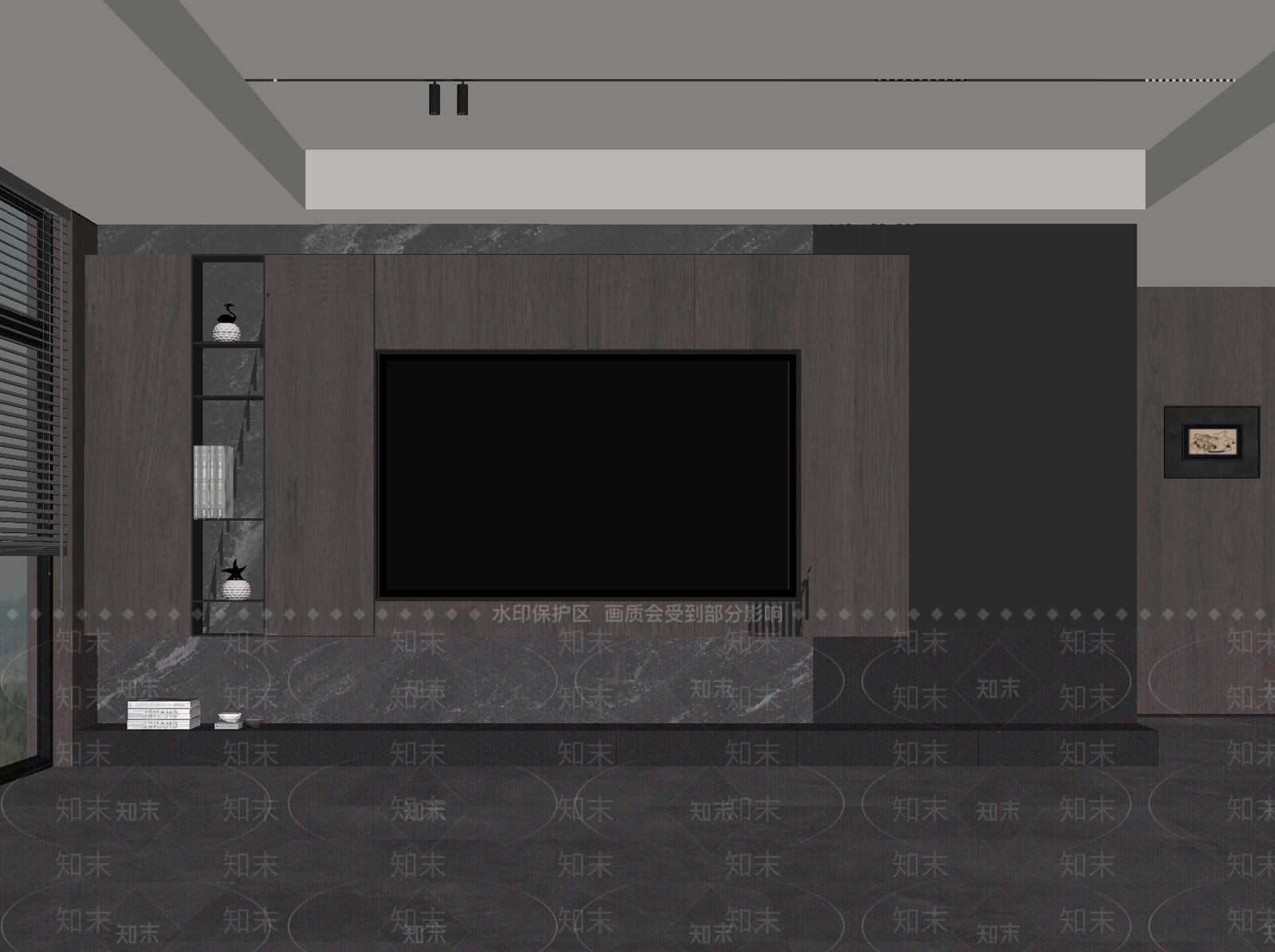 现代意式背景墙SU模型下载【ID:1197014559】