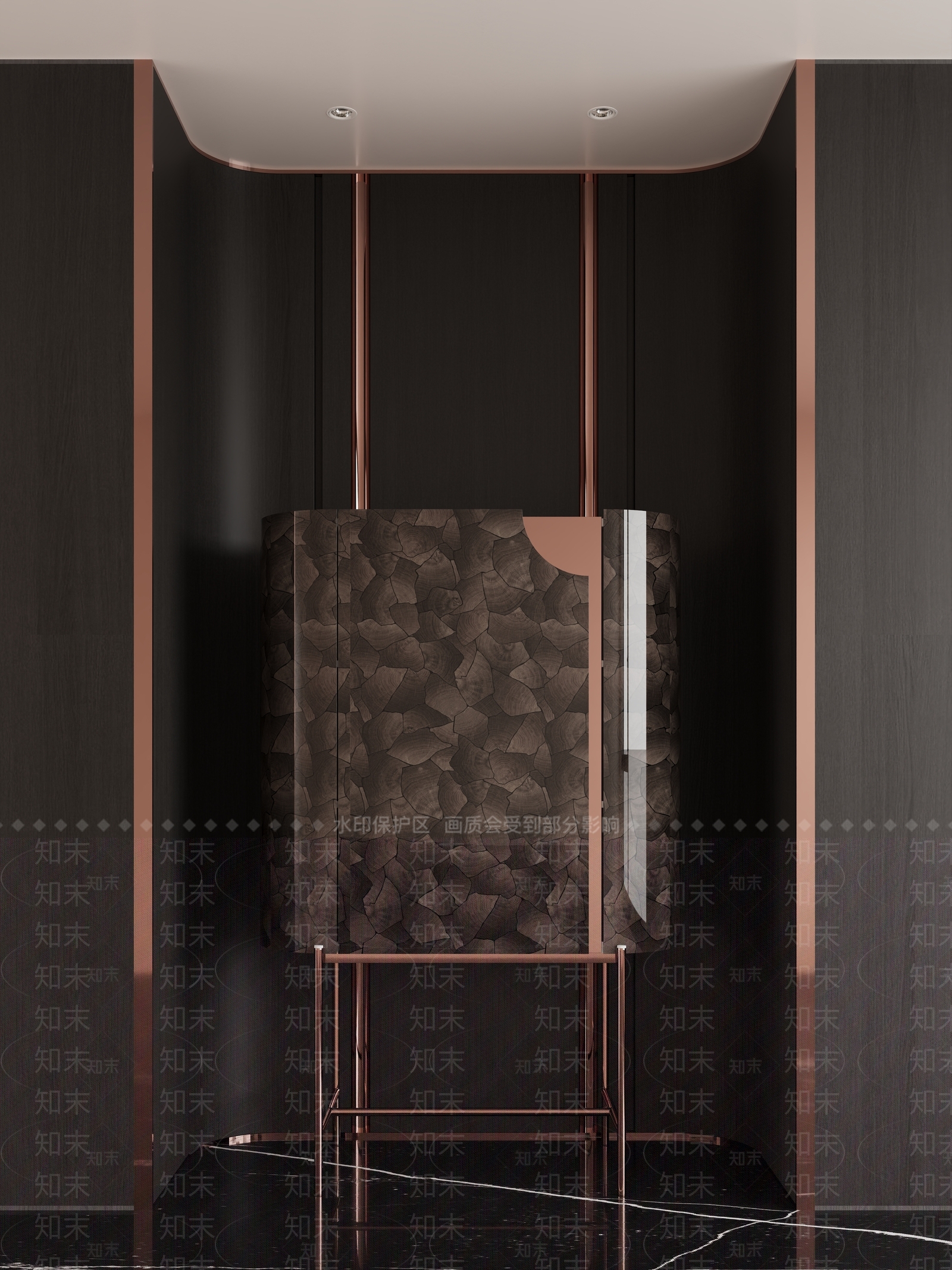 轻奢意式玄关柜3D模型下载【ID:1197015005】