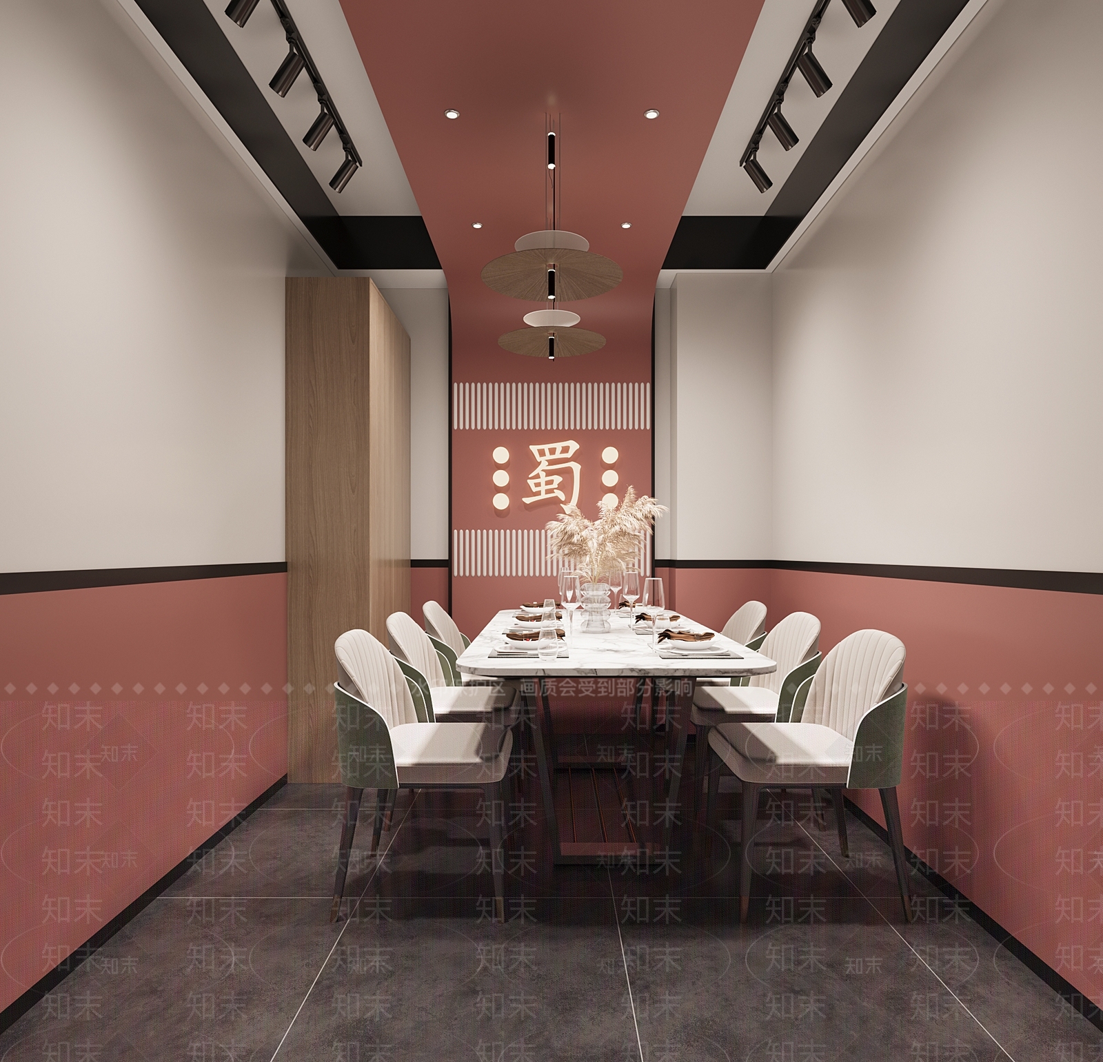 现代复古烧烤店3D模型下载【ID:1197018818】