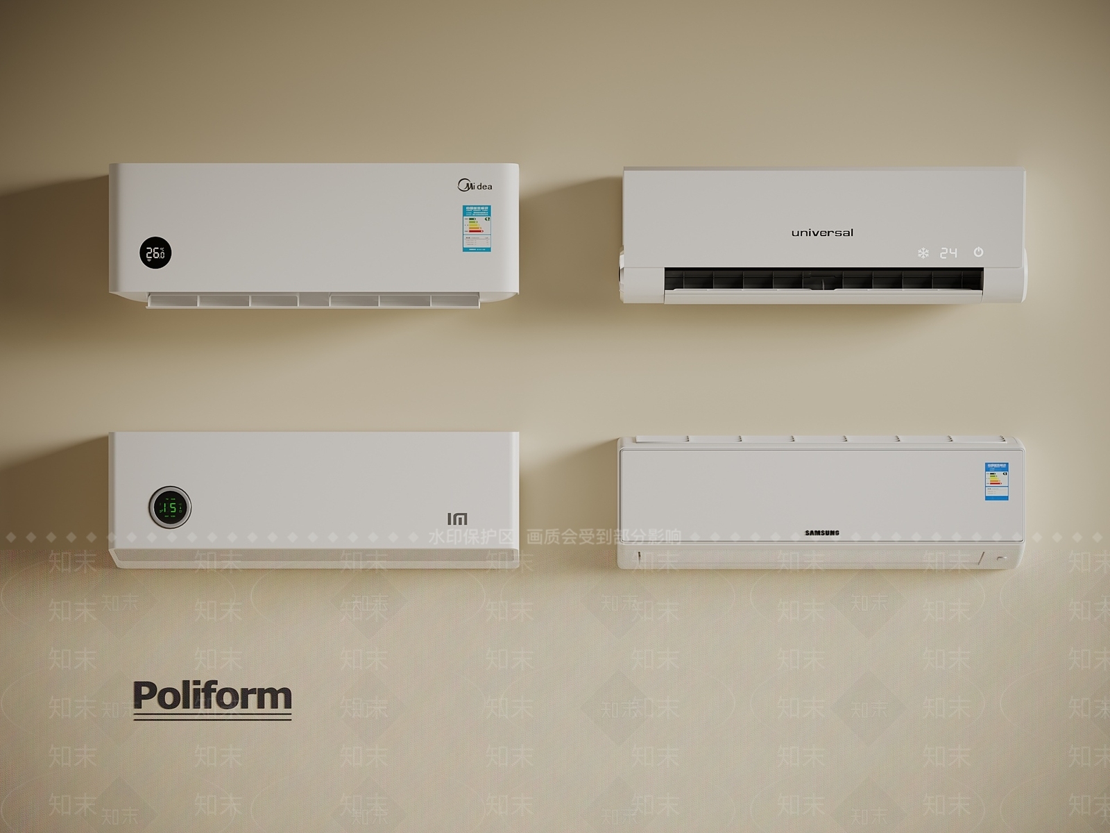 空调3D模型下载【ID:1197018648】