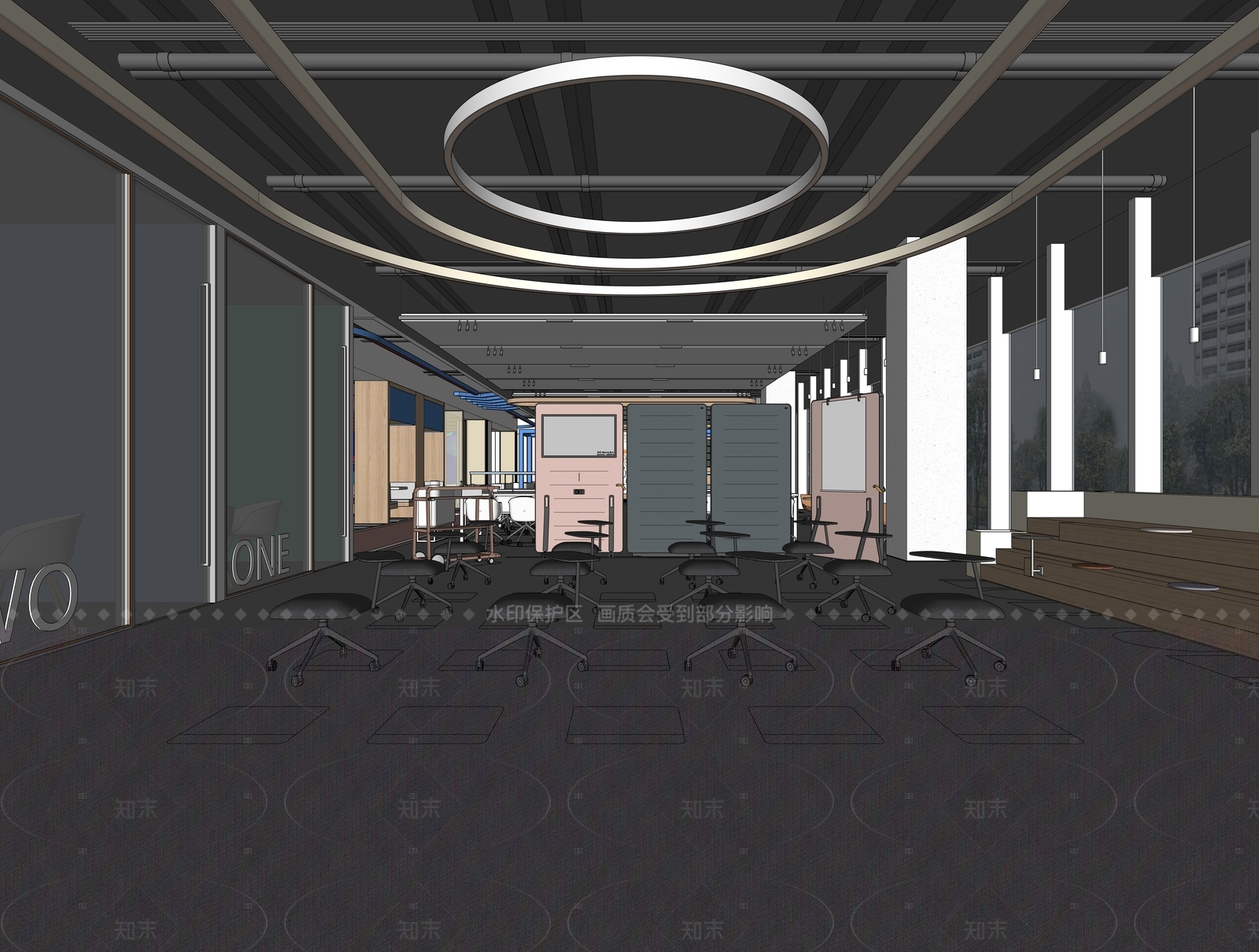现代其他办公区域SU模型下载【ID:1197019145】