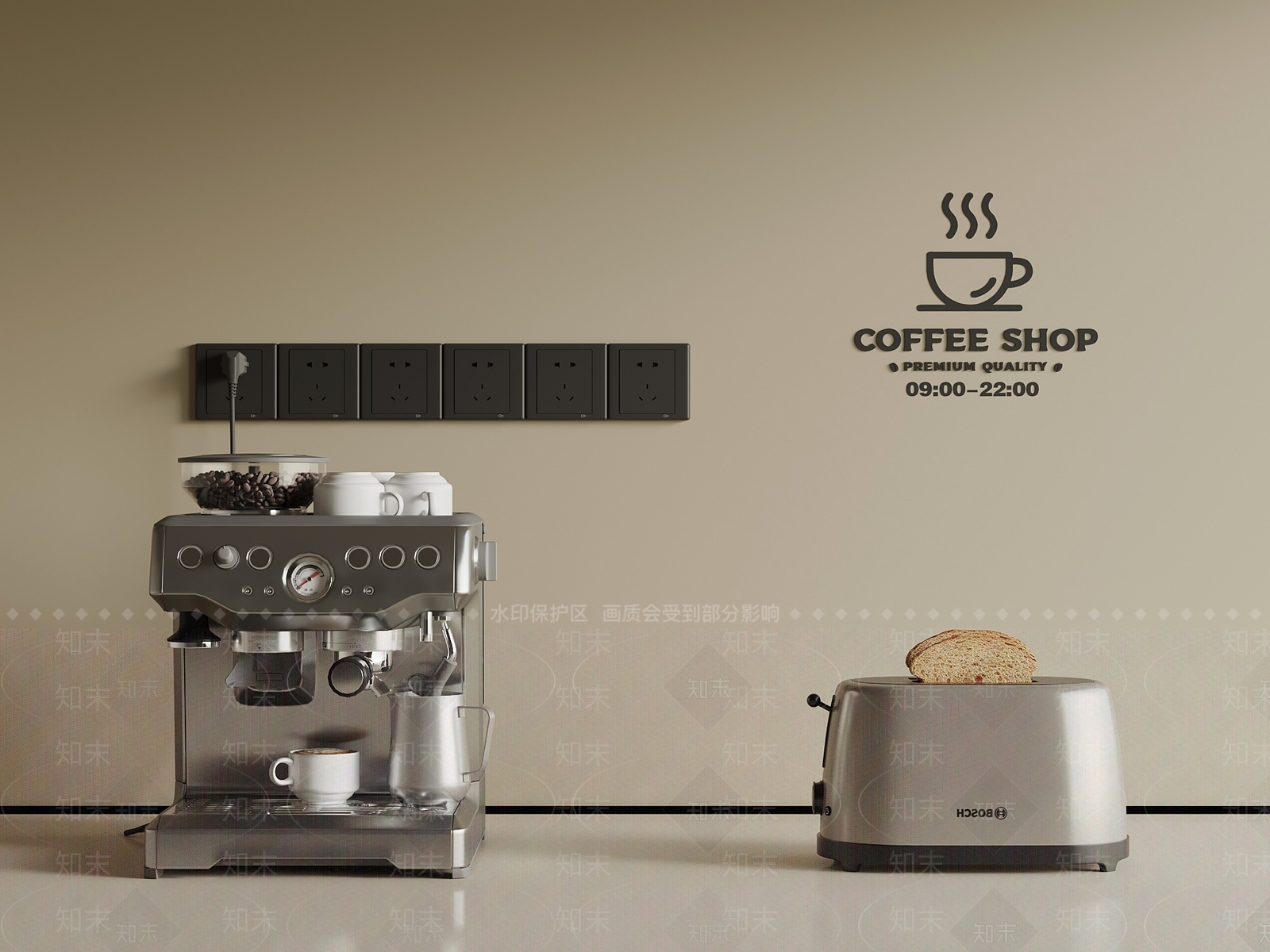 咖啡机3D模型下载【ID:1197019643】