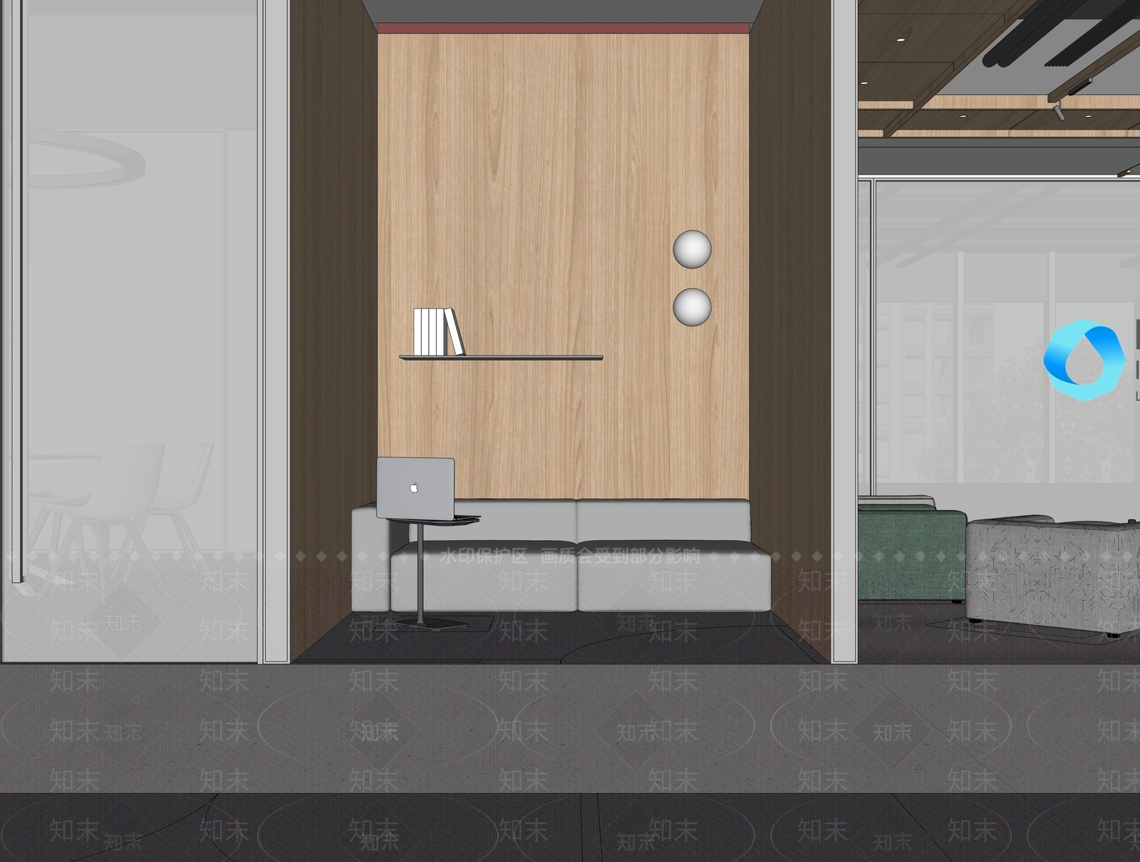 现代其他办公区域SU模型下载【ID:1197020063】