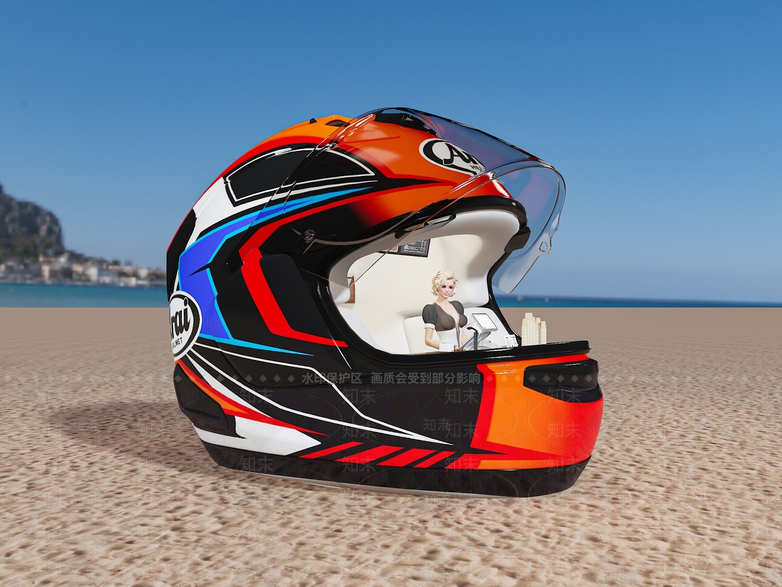 现代咖啡厅3D模型下载【ID:1197023092】