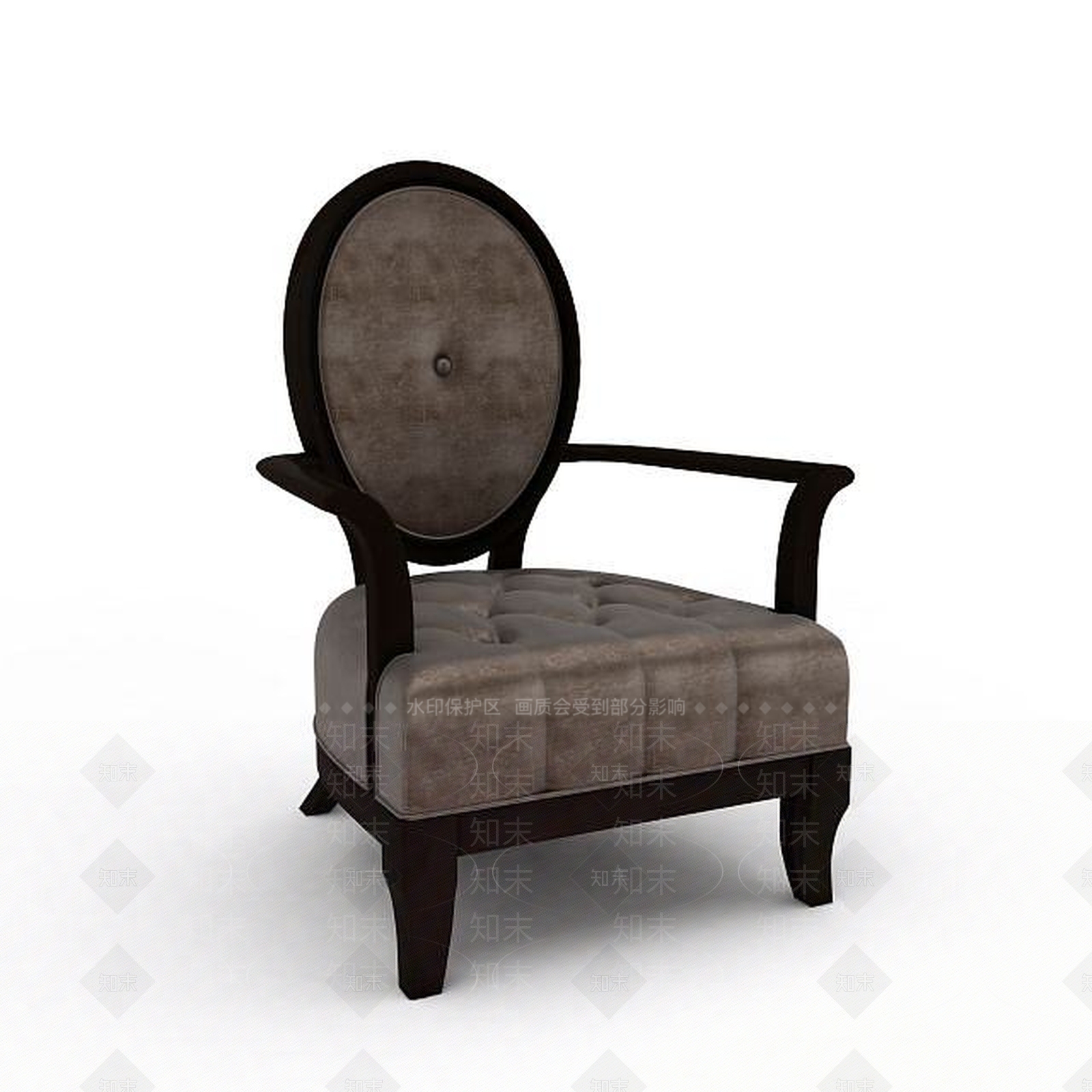 现代单人椅子3D模型下载【ID:1197023119】