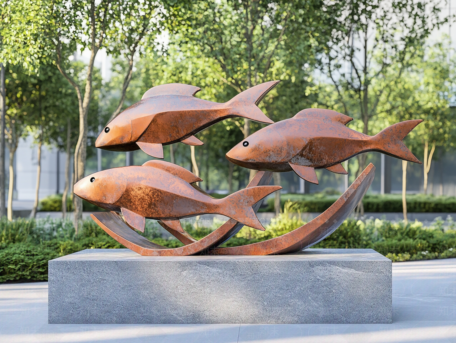 现代简约雕塑小品SU模型下载【ID:1197024757】