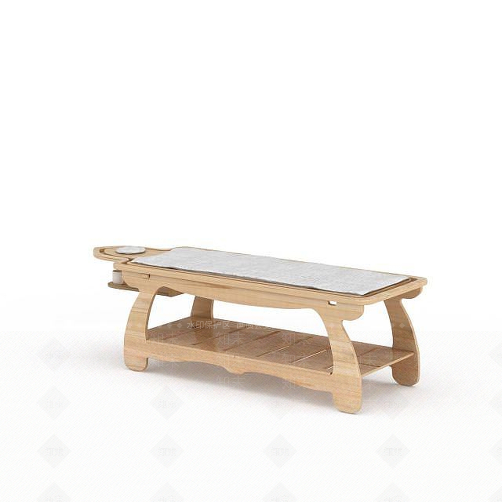 现代木质美容床3D模型下载【ID:1197025035】