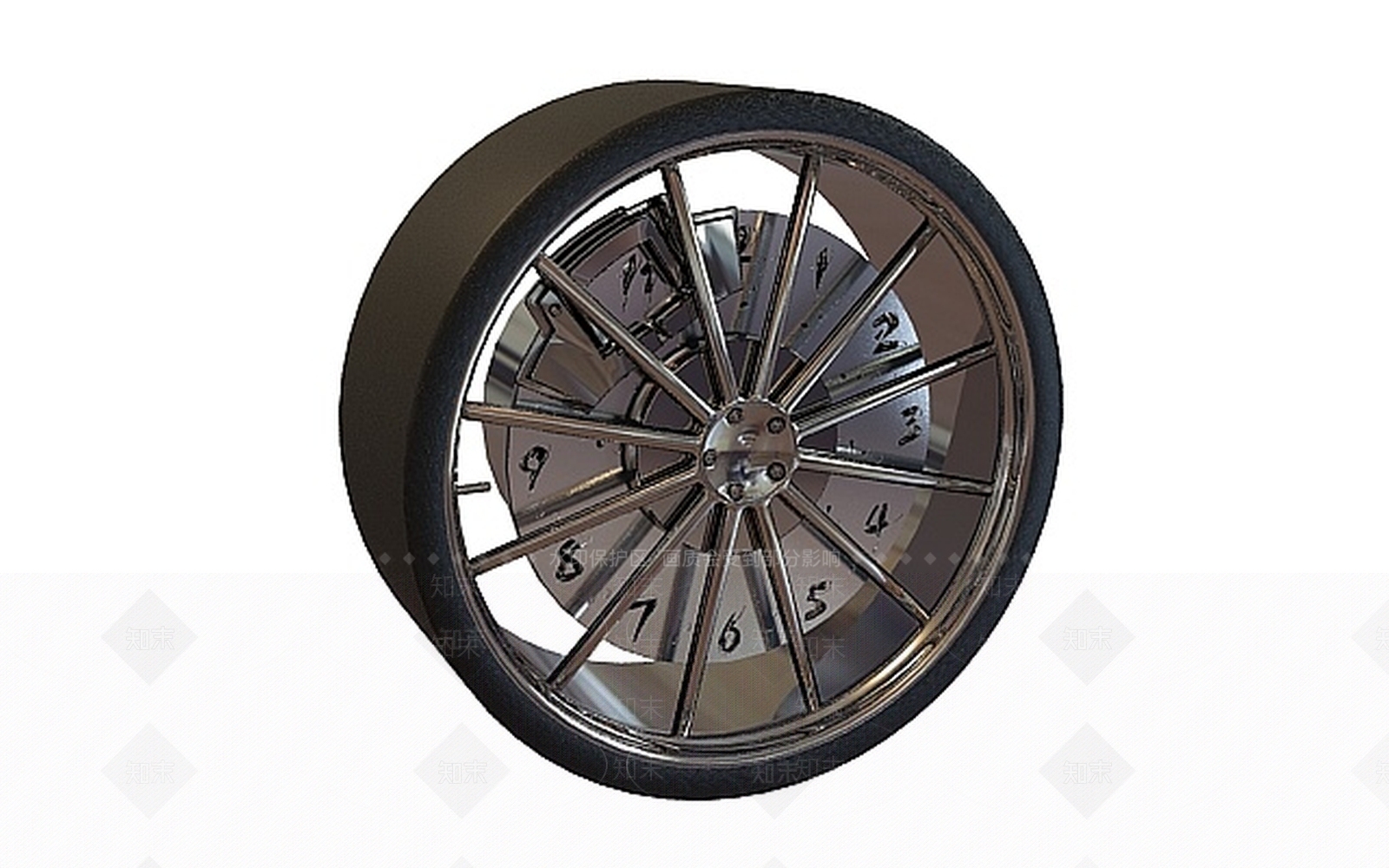 现代轮胎3D模型下载【ID:1197025169】