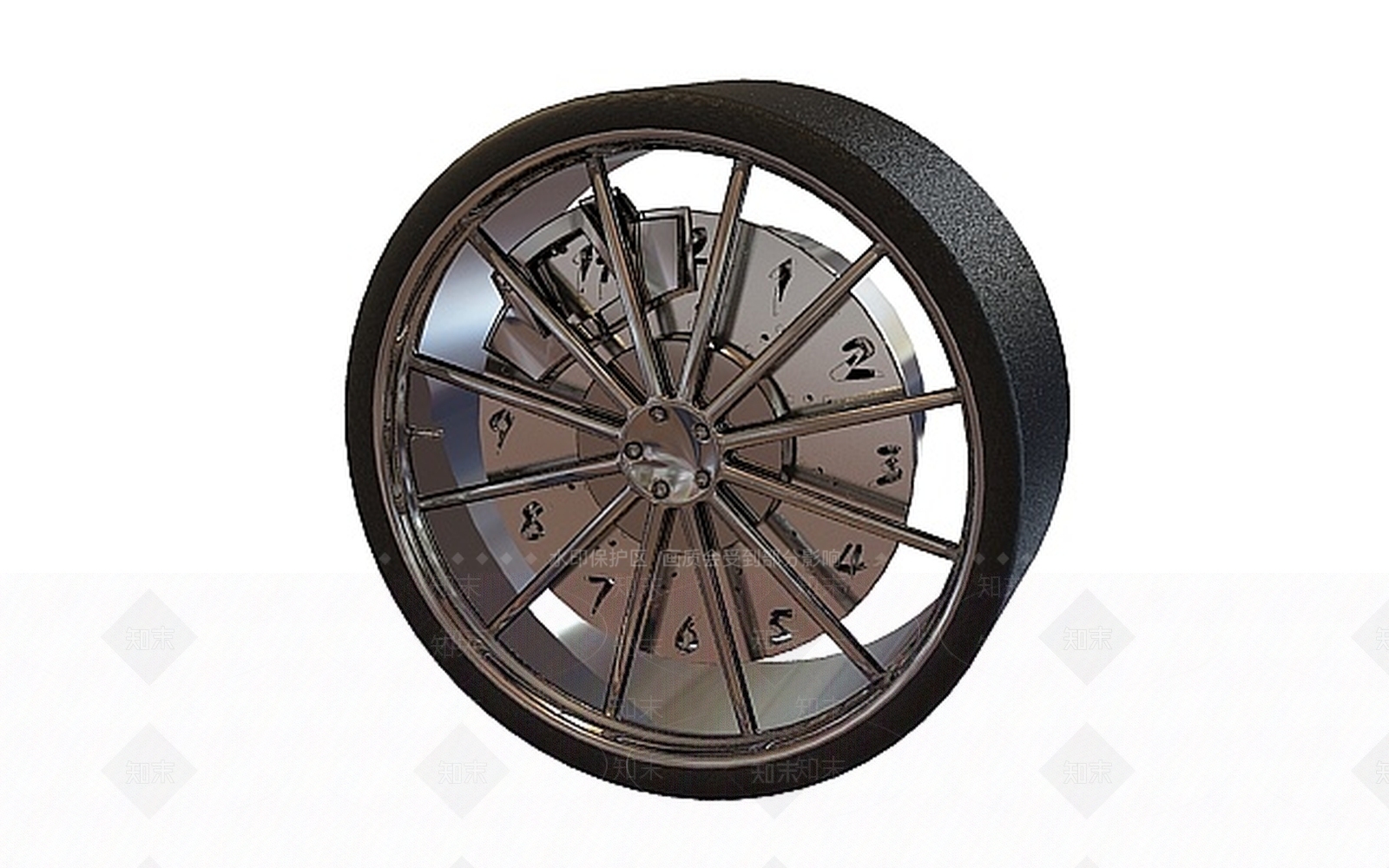 现代轮胎3D模型下载【ID:1197025169】