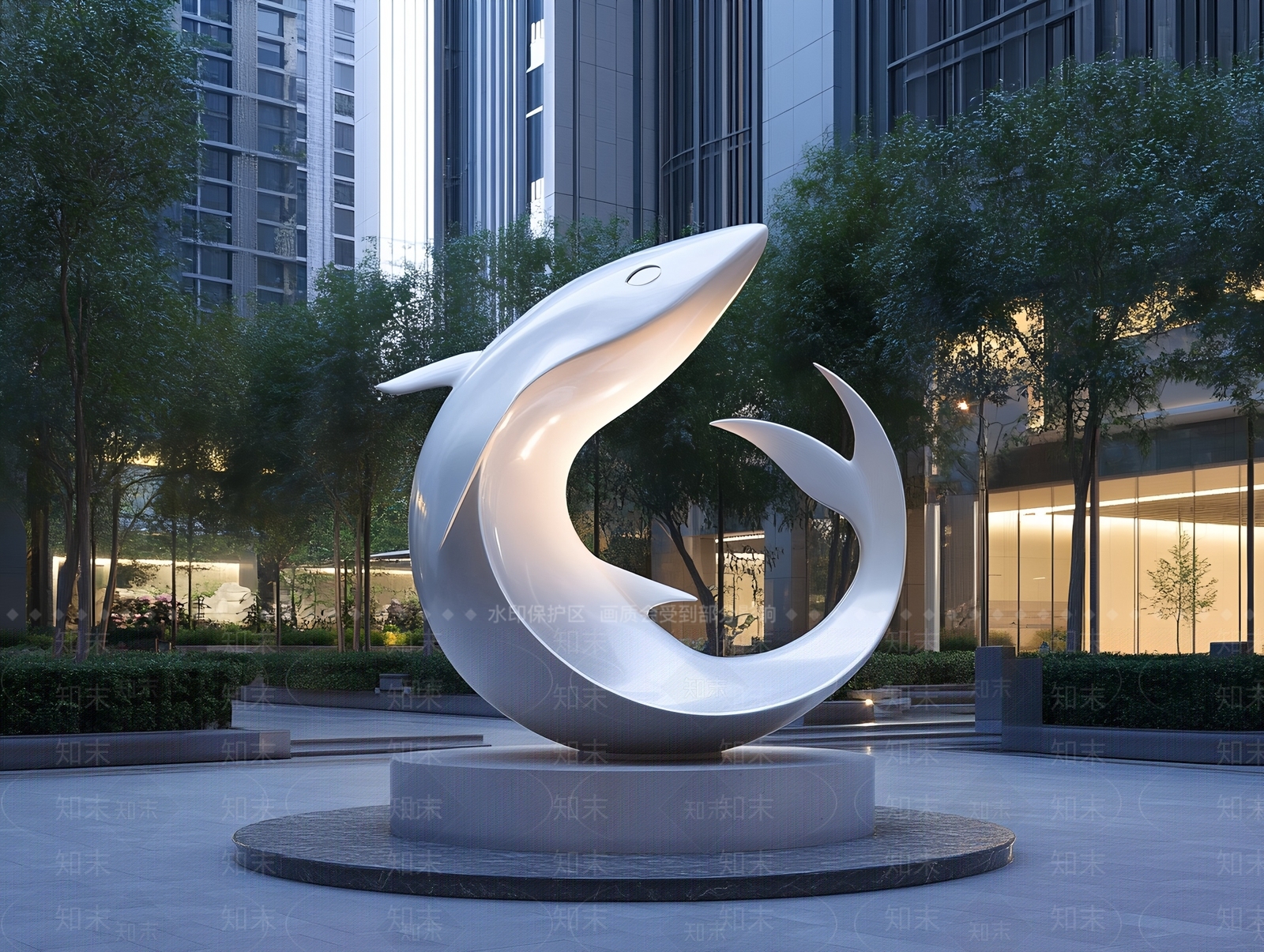 现代简约雕塑小品SU模型下载【ID:1197025892】