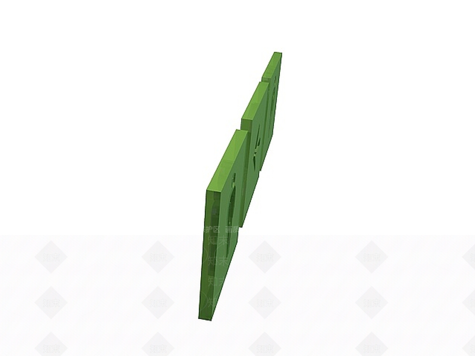 现代标示牌3D模型下载【ID:1197027389】