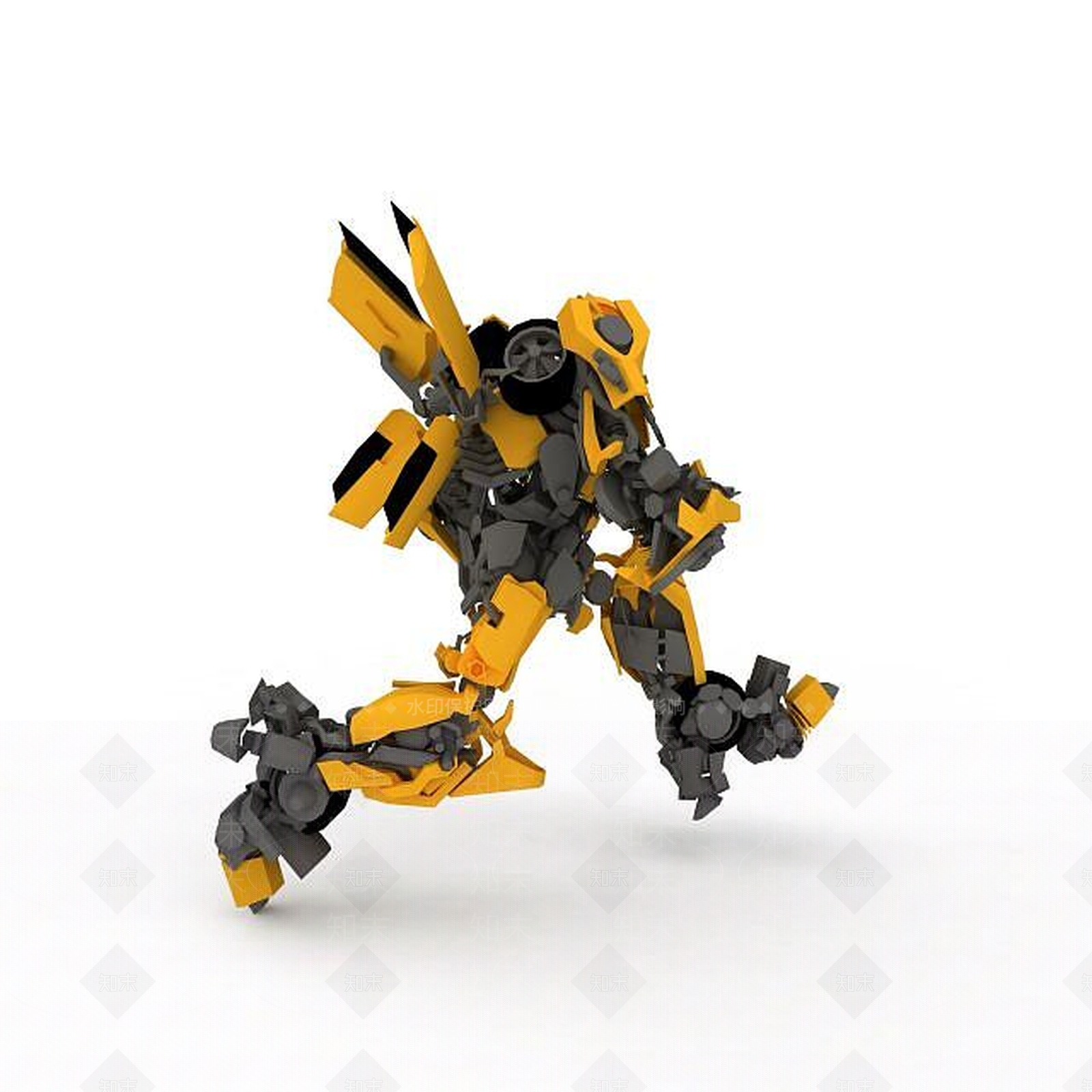 现代变形金刚大黄蜂3D模型下载【ID:1197028798】