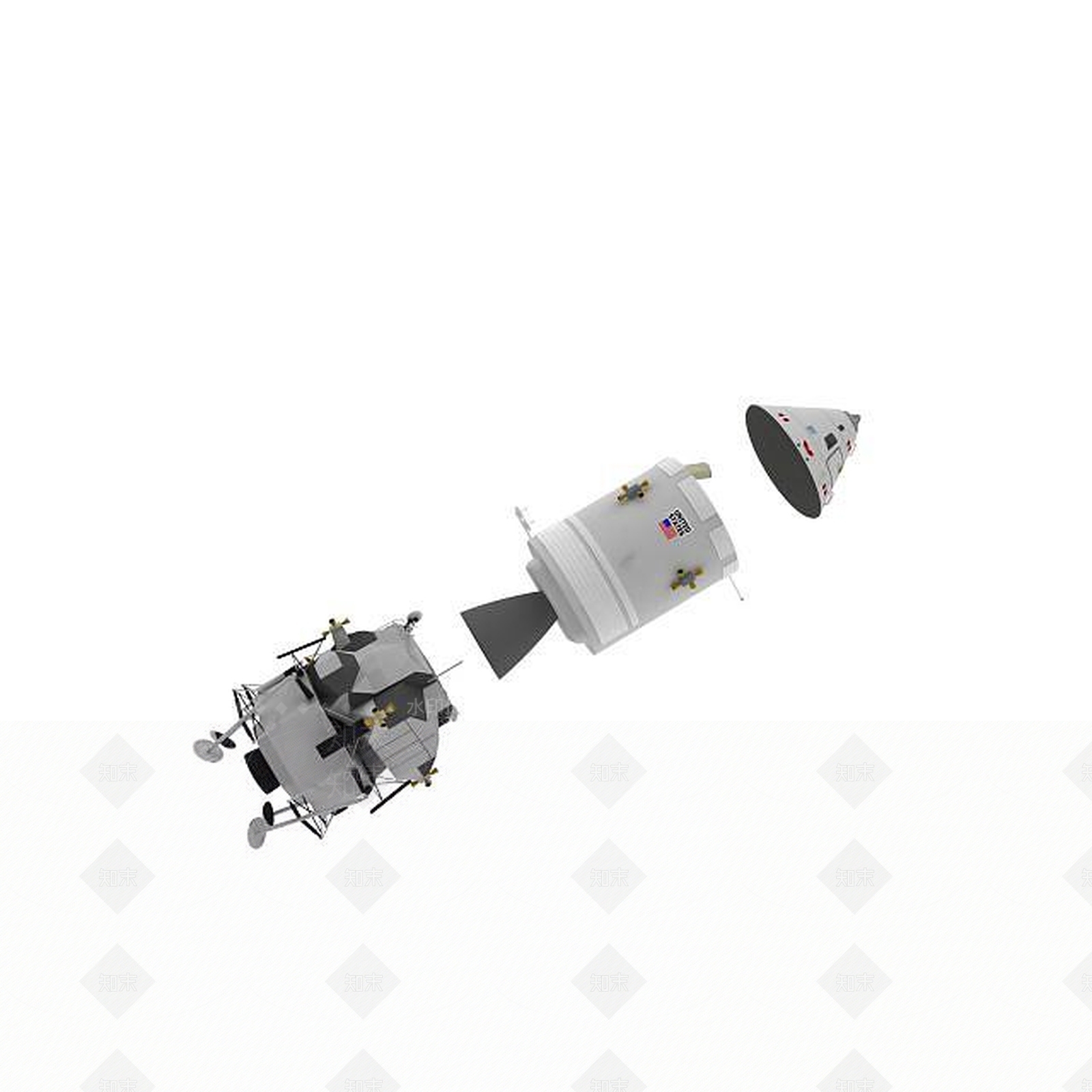 现代载人航天器3D模型下载【ID:1197029570】