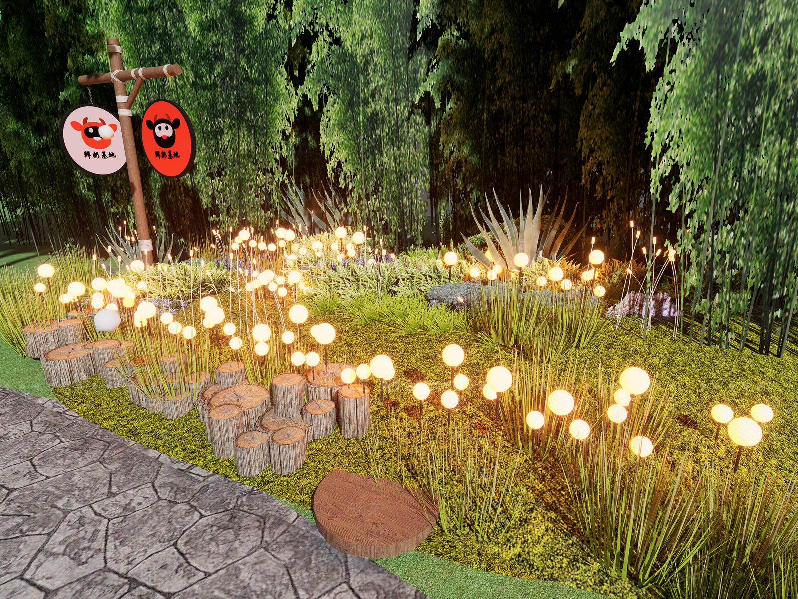 现代景观灯SU模型下载【ID:1197030929】