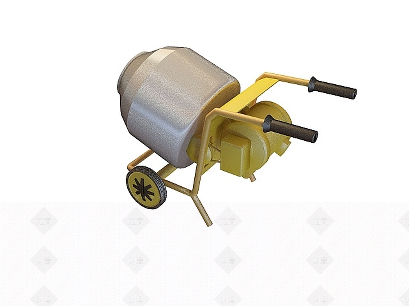 现代搅拌机3D模型下载【ID:1197030325】