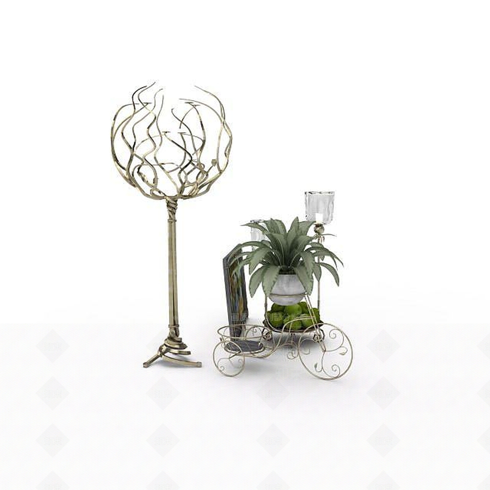 现代装饰品3D模型下载【ID:1197031389】