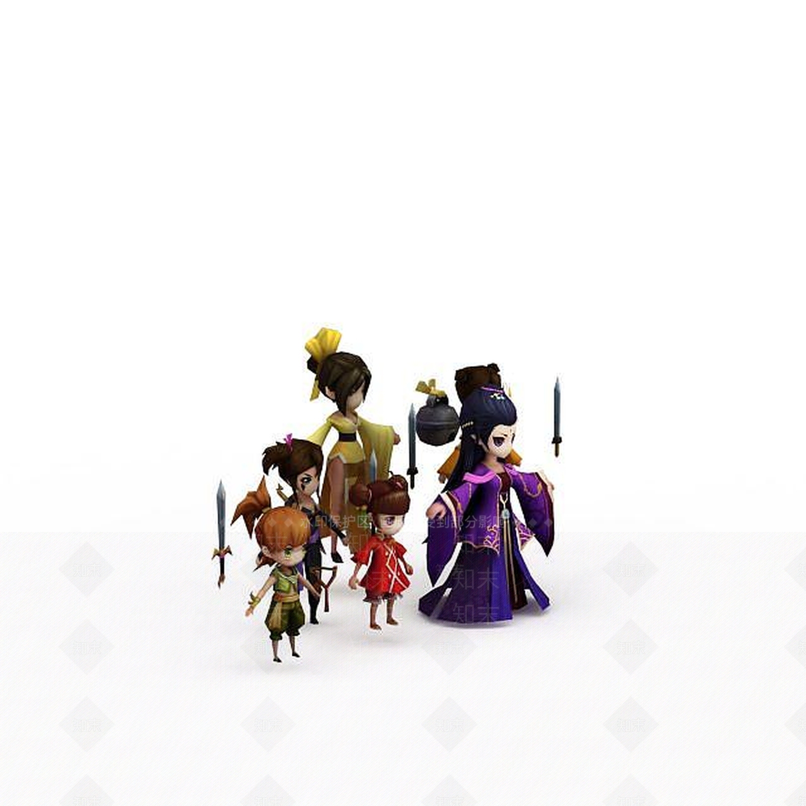 现代动漫人物3D模型下载【ID:1197031664】