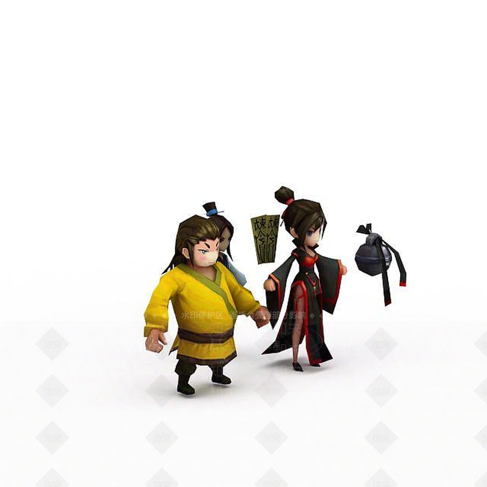 现代黄衣战士3D模型下载【ID:1197031725】