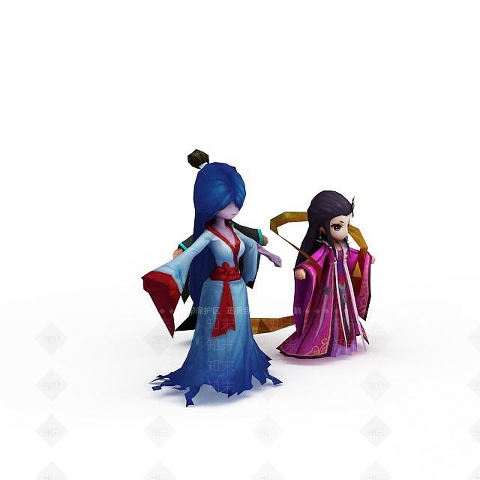 现代花千骨游戏3D模型下载【ID:1197031871】