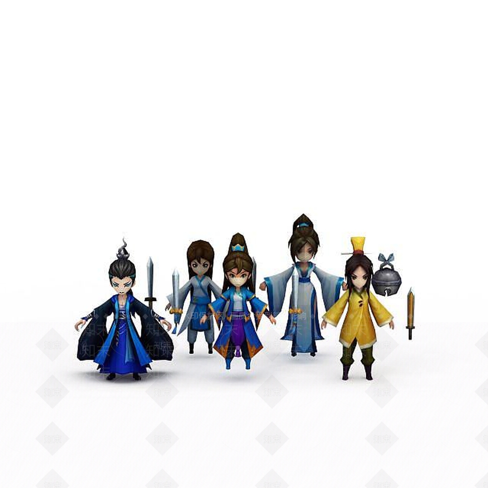 现代动漫人物3D模型下载【ID:1197031898】