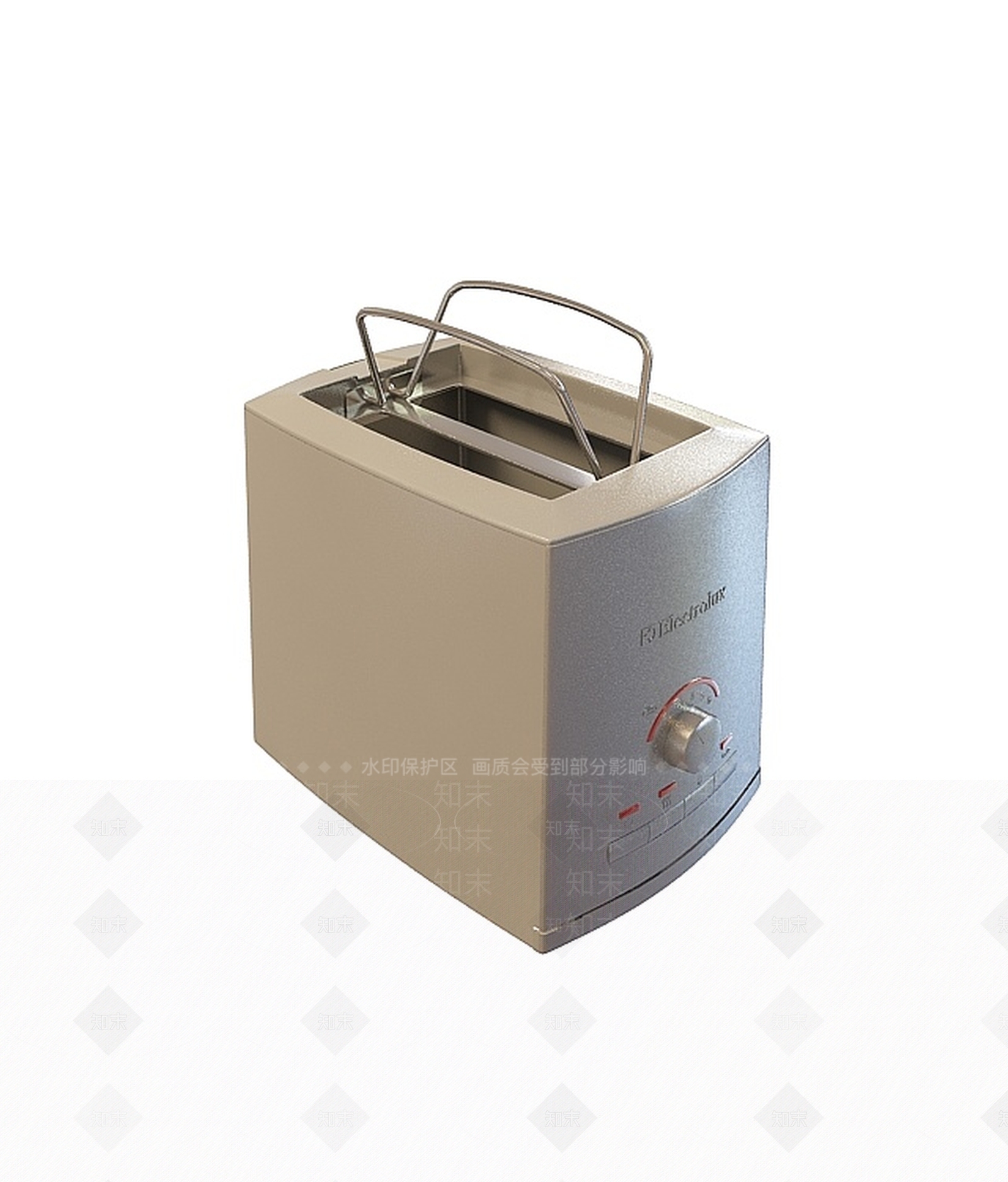 现代烤箱3D模型渲染效果图