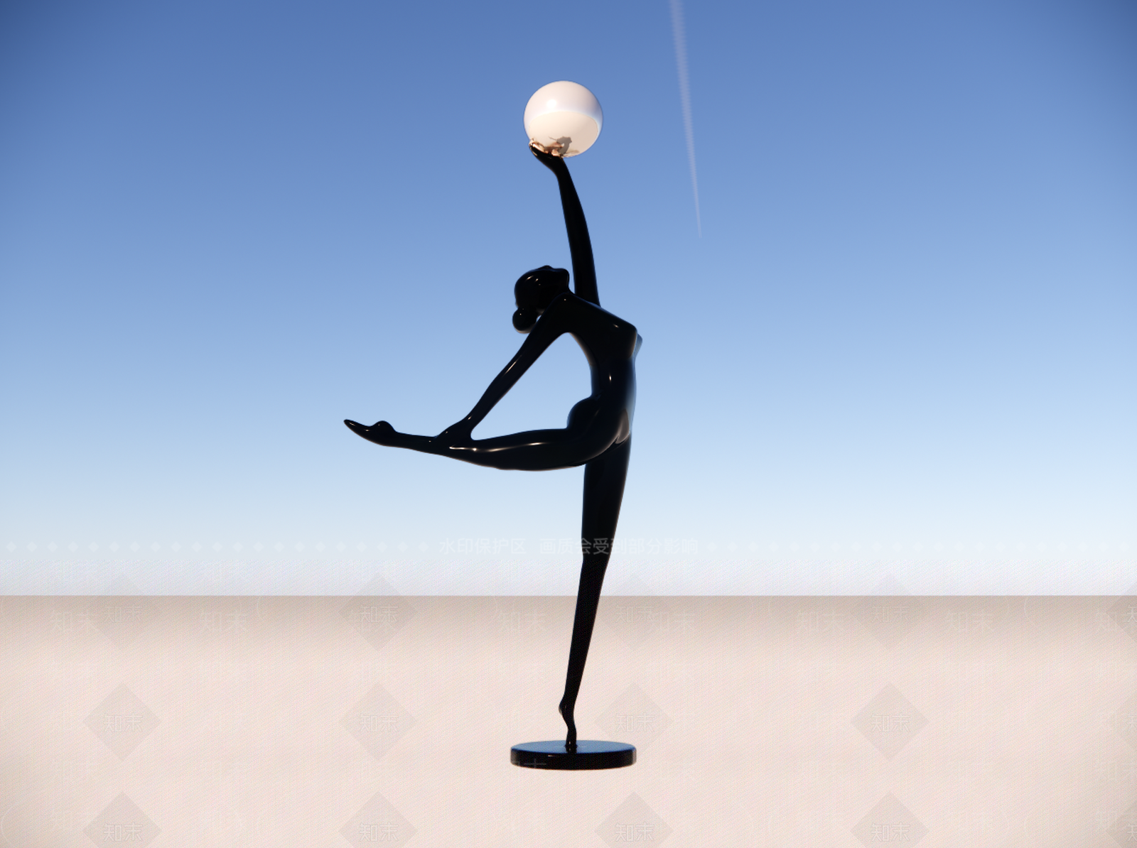 现代轻奢落地灯SU模型下载【ID:1197034183】