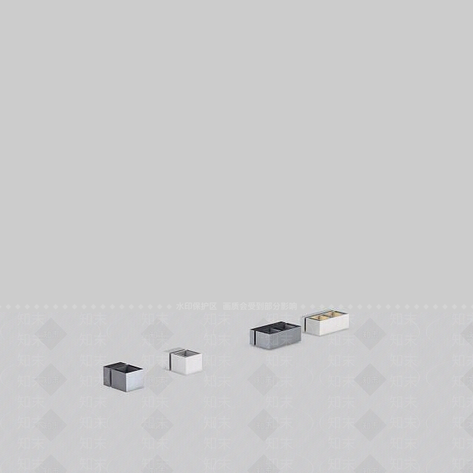 现代方形壁灯3D模型下载【ID:1197035860】