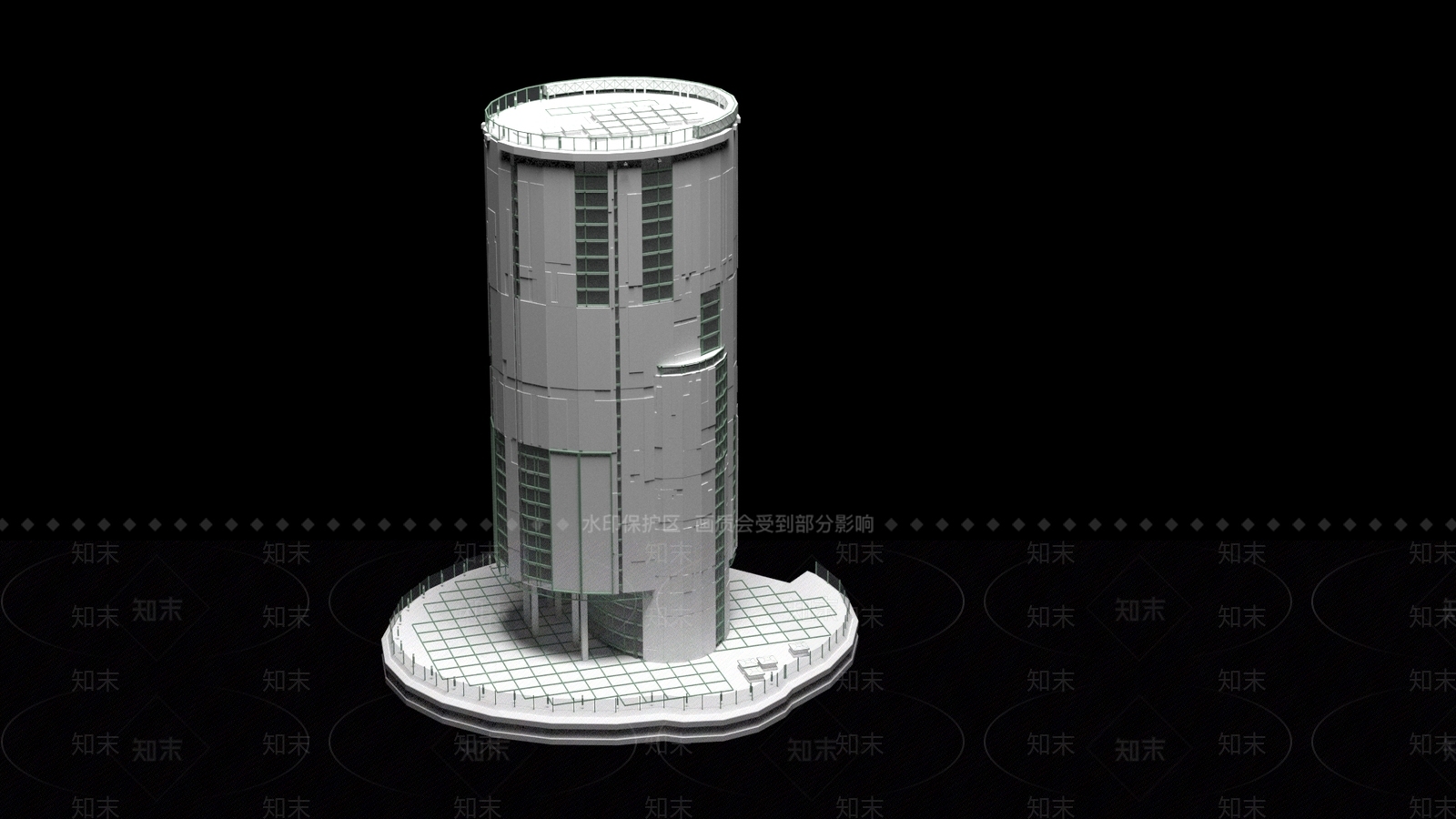 现代艺术风格建筑3D模型下载【ID:1197035908】