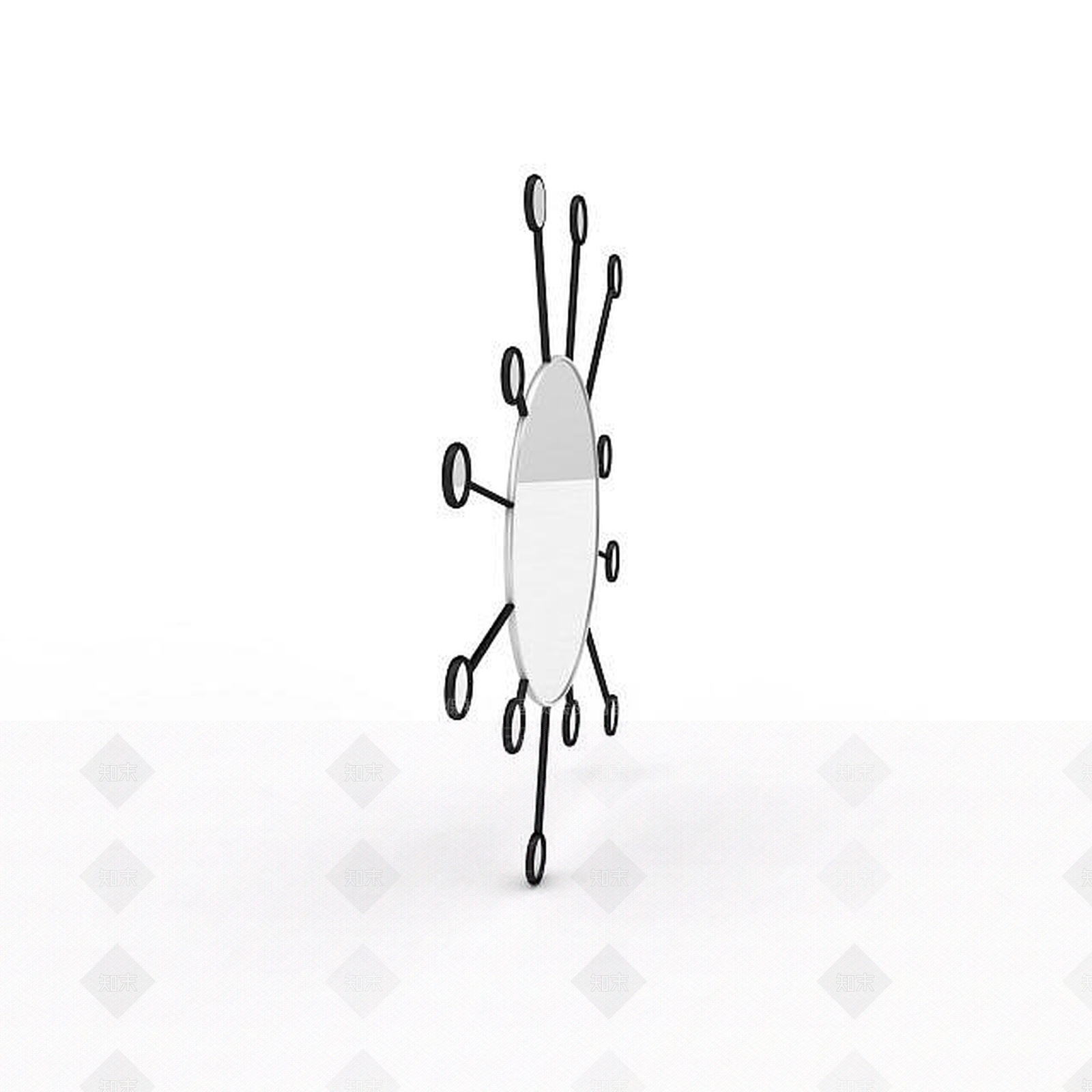 现代镜子3D模型下载【ID:1197037253】