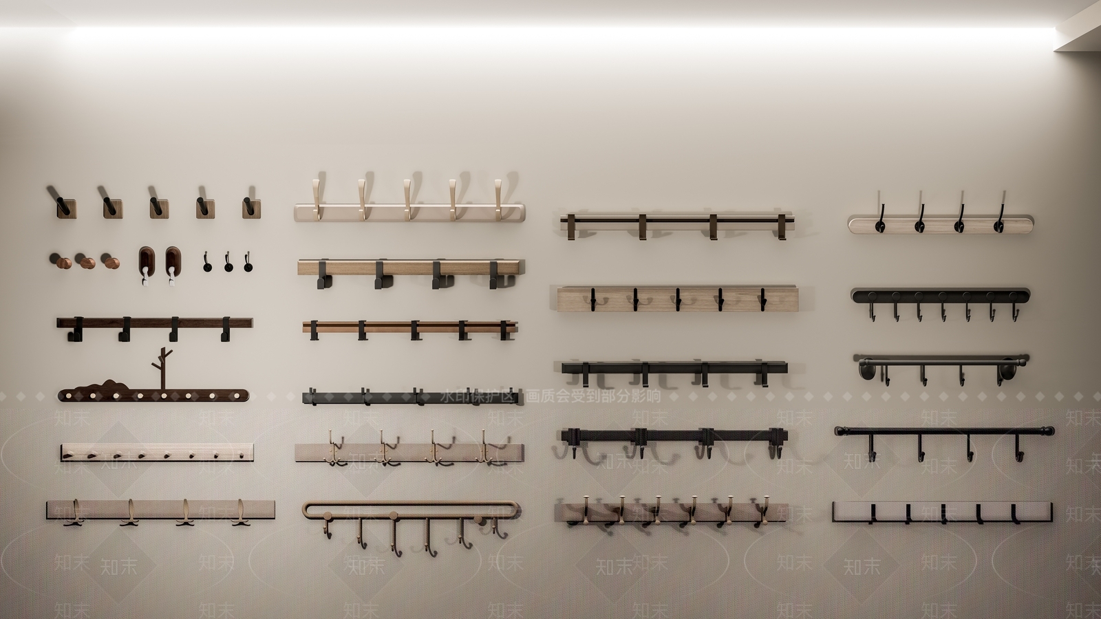 现代新中式挂钩SU模型下载【ID:1197037486】