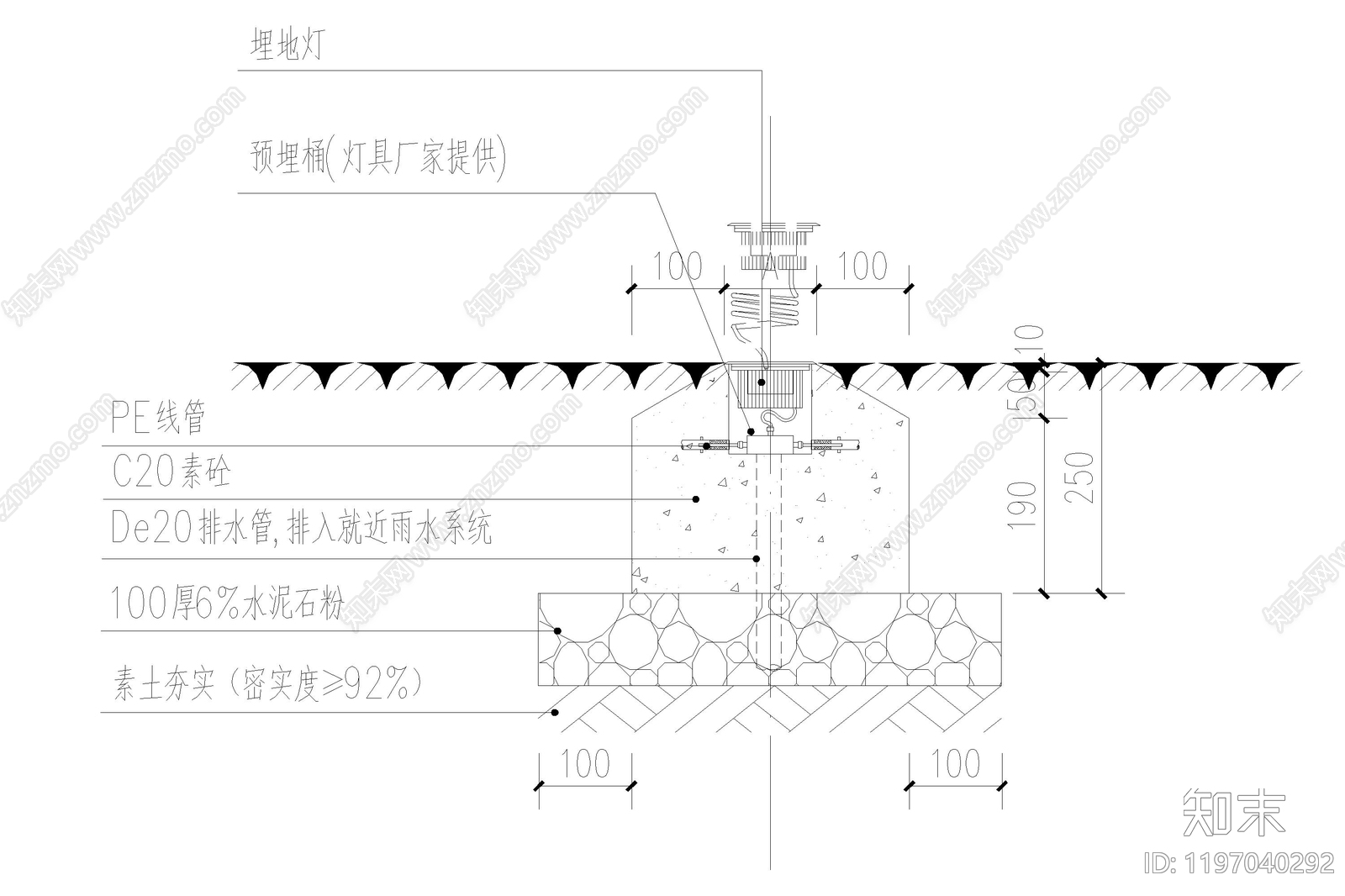 景观节点cad施工图下载【ID:1197040292】