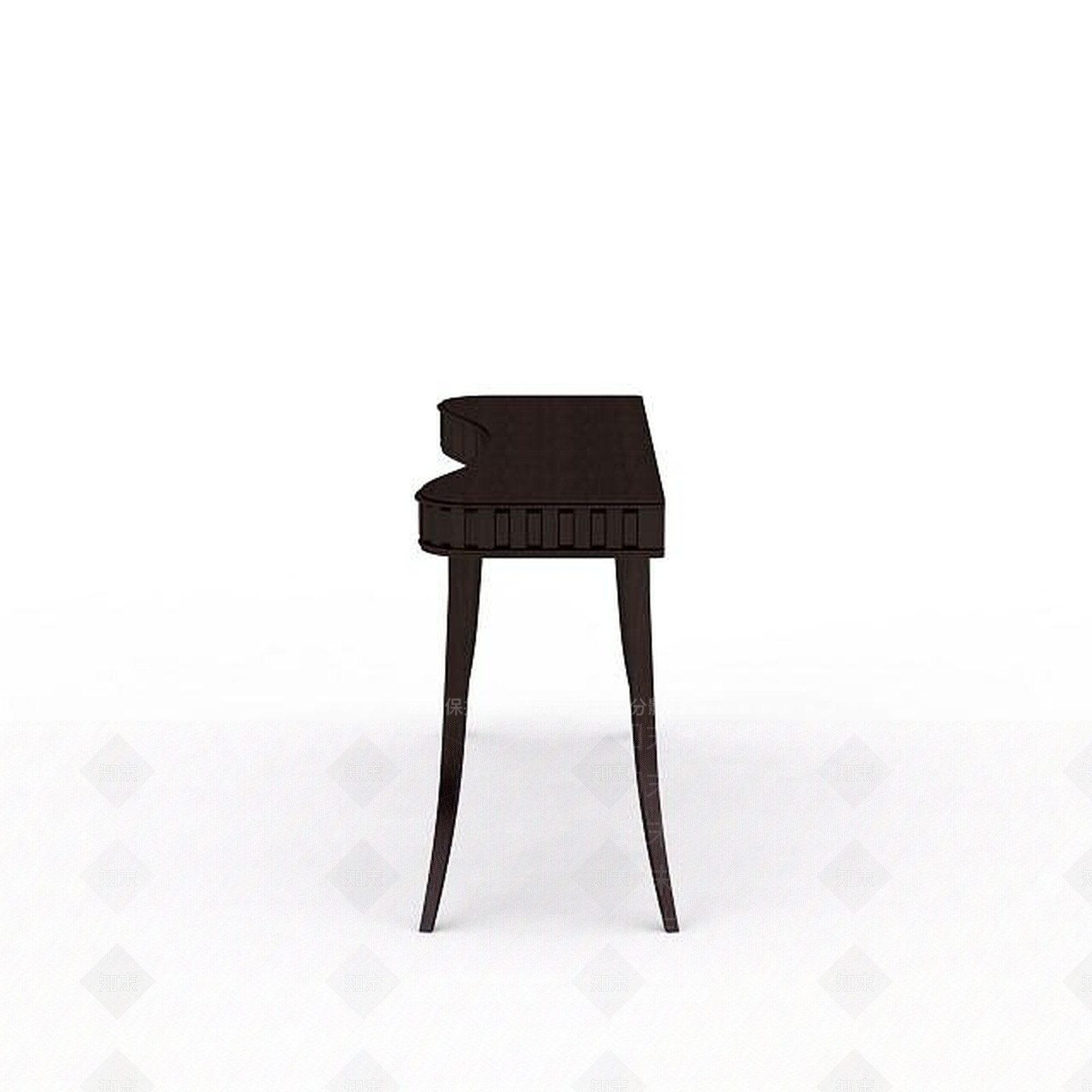 现代木质钢琴桌3D模型下载【ID:1197038172】