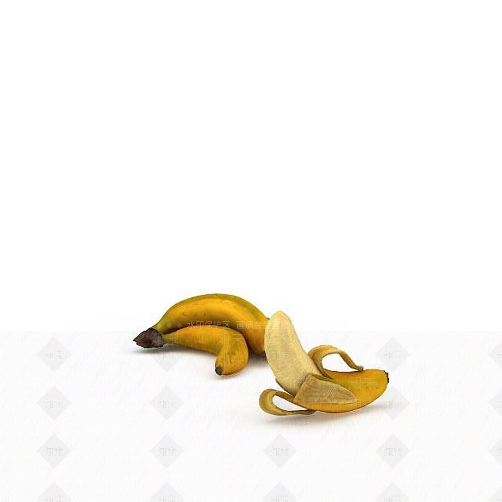 现代香蕉3D模型下载【ID:1197038236】