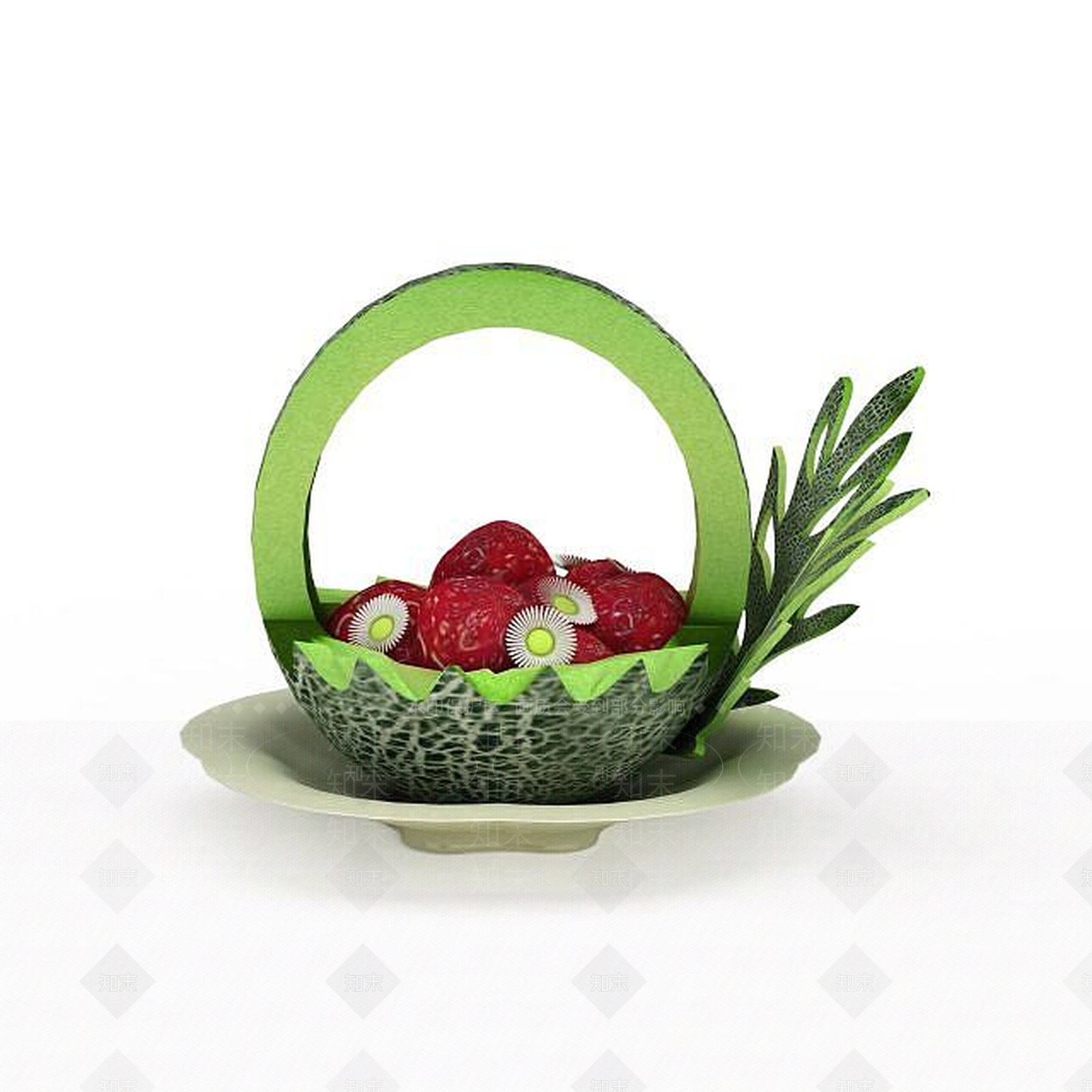 现代水果篮3D模型下载【ID:1197038727】