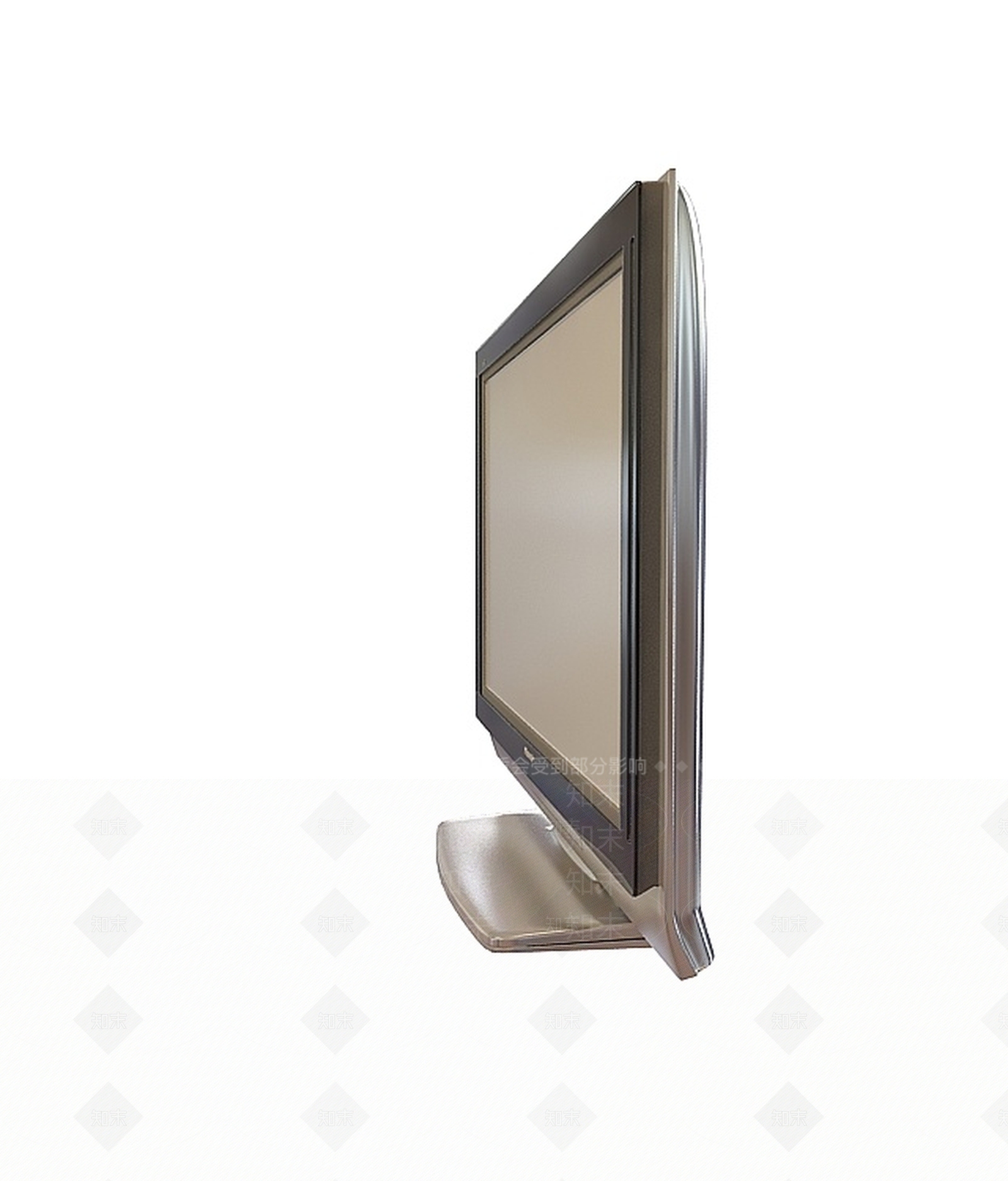 现代电视3D模型渲染效果图