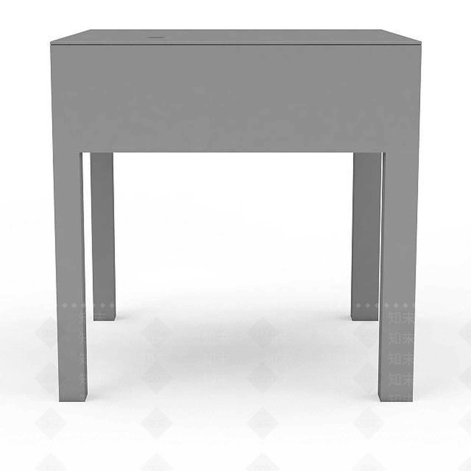 现代木质桌子3D模型下载【ID:1197040216】
