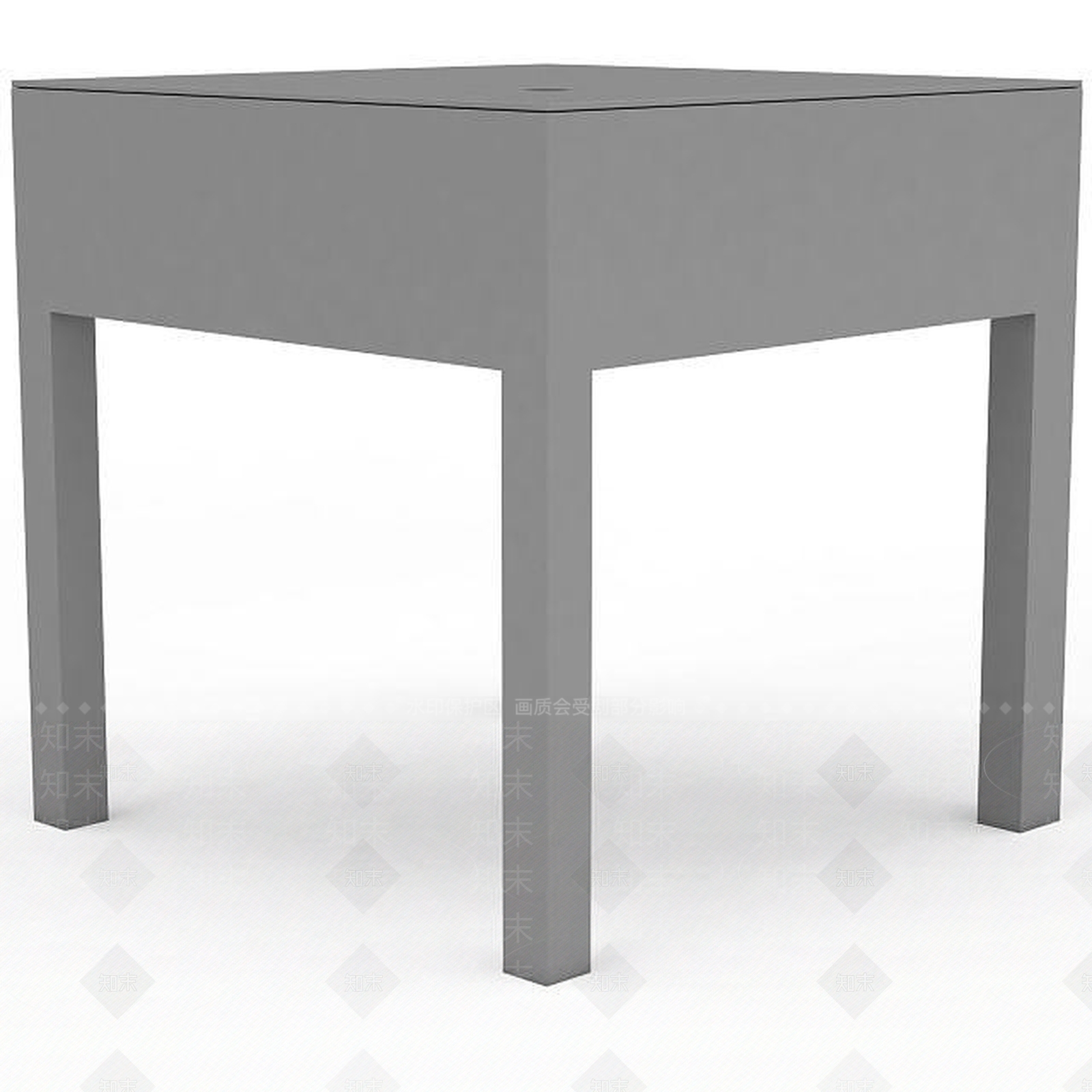 现代木质桌子3D模型下载【ID:1197040216】