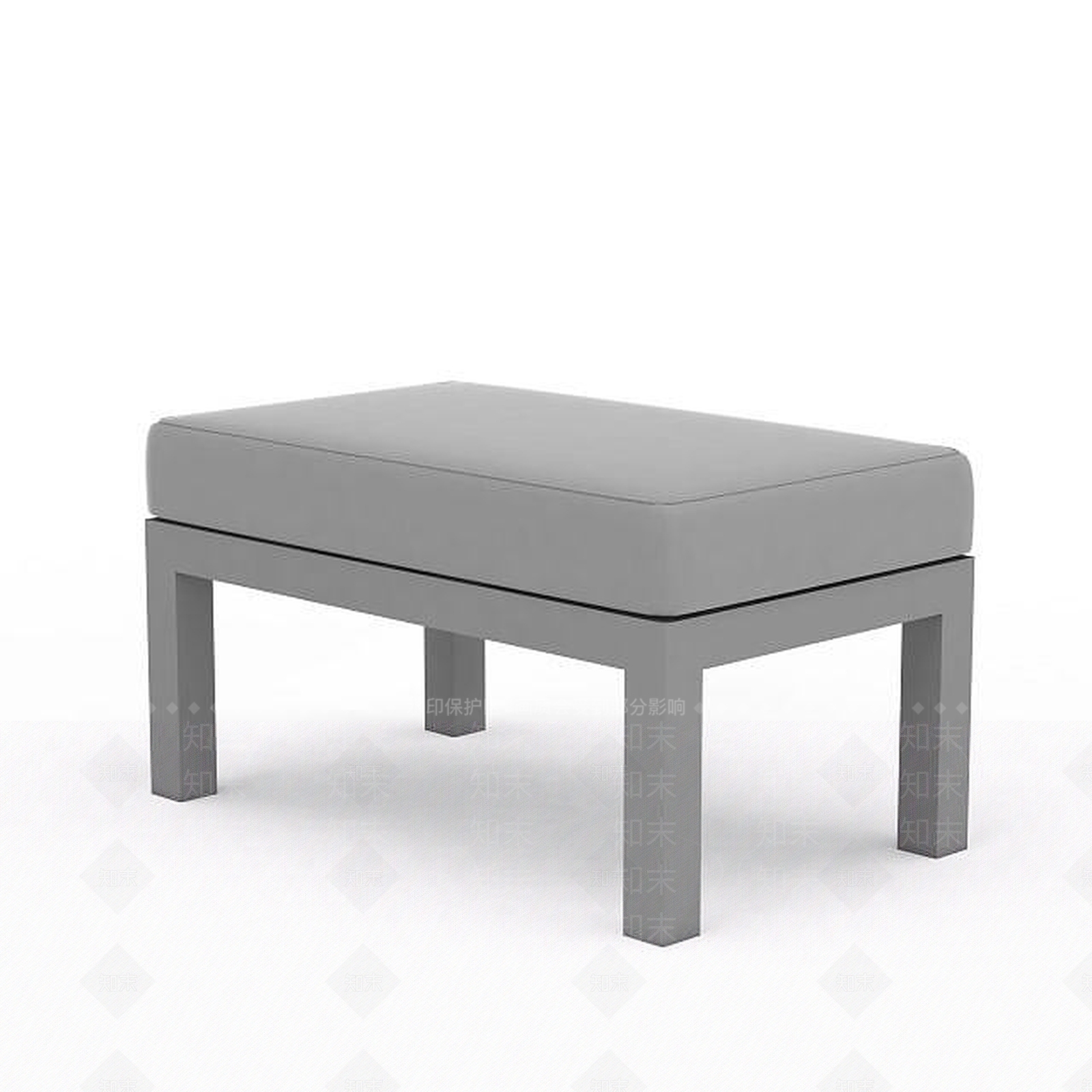 现代长方形桌子3D模型下载【ID:1197040259】
