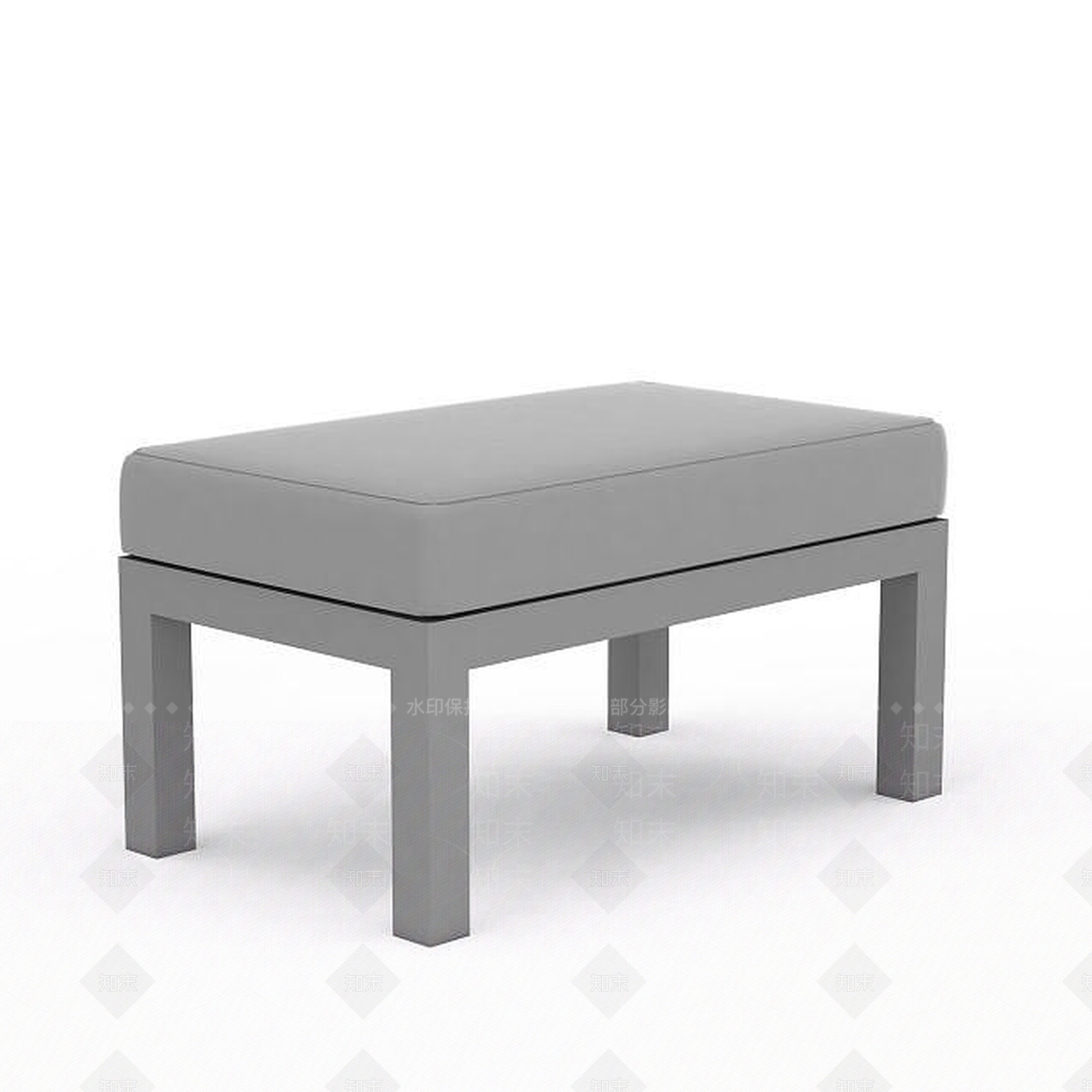 现代长方形桌子3D模型下载【ID:1197040259】