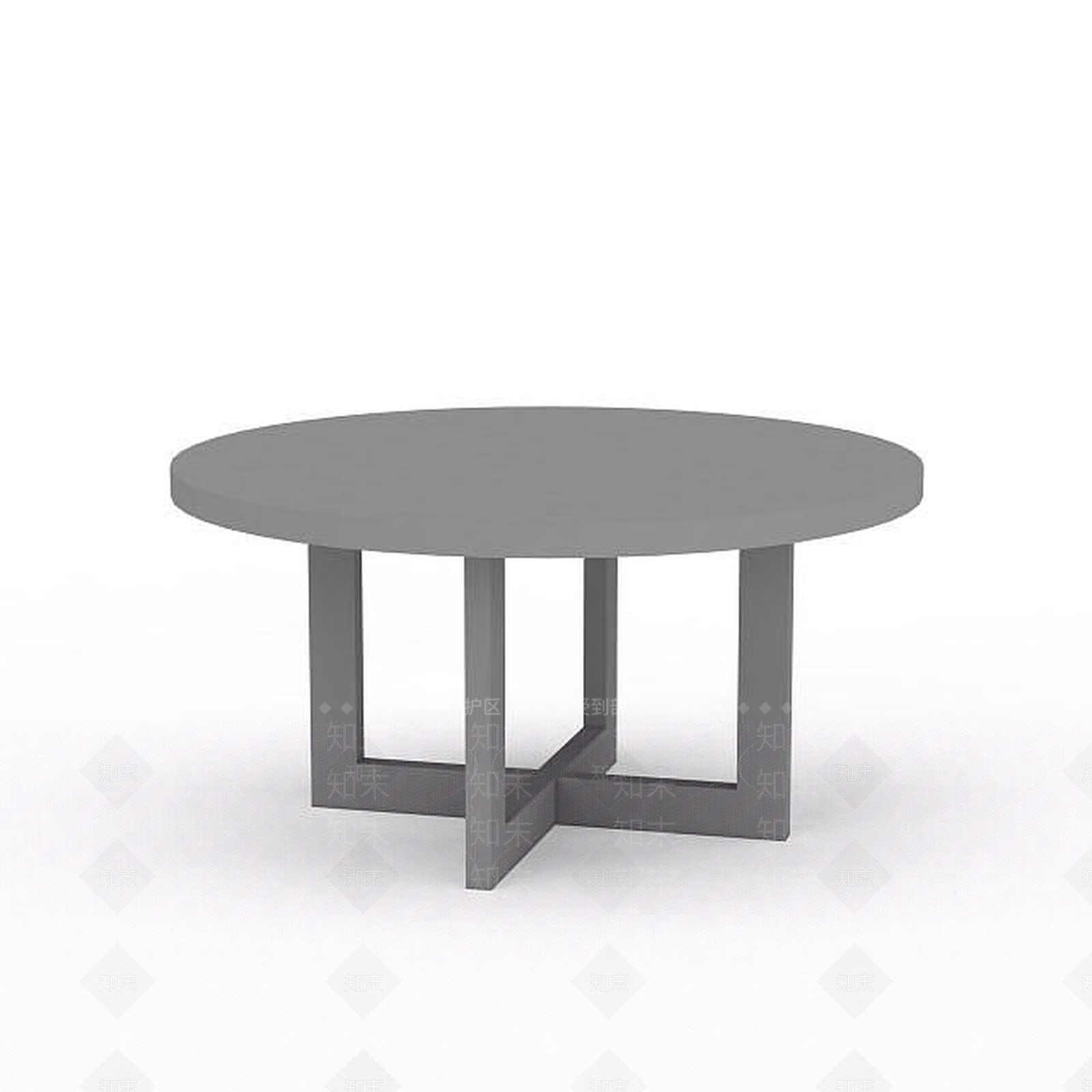 现代圆形桌子3D模型下载【ID:1197040751】