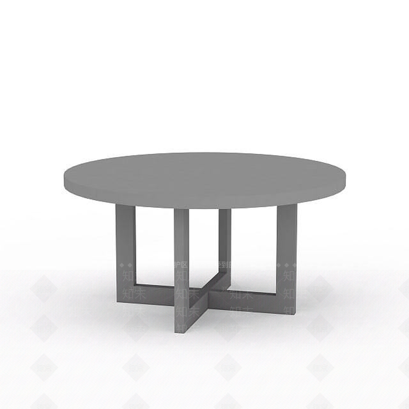 现代圆形桌子3D模型下载【ID:1197040751】