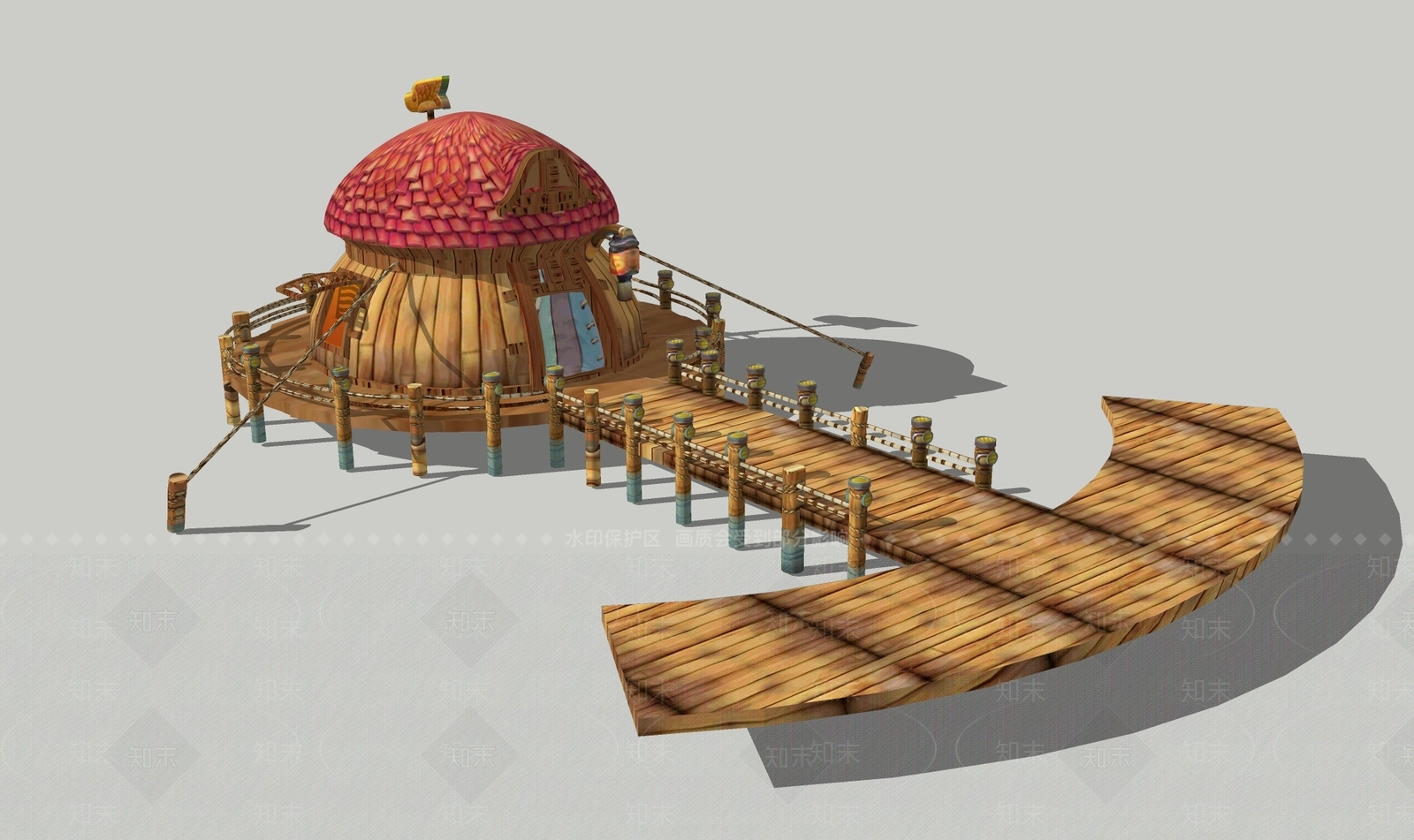 现代其他景观小建筑SU模型下载【ID:1197042927】