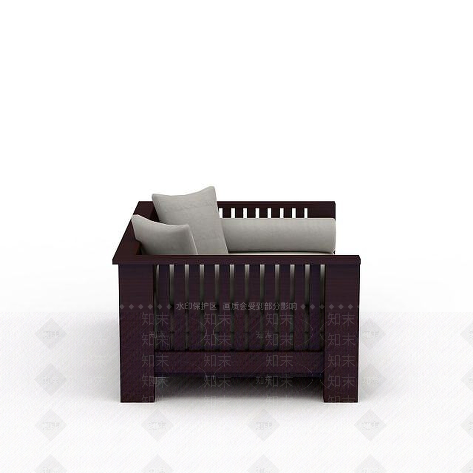 现代木质沙发3D模型下载【ID:1197042501】