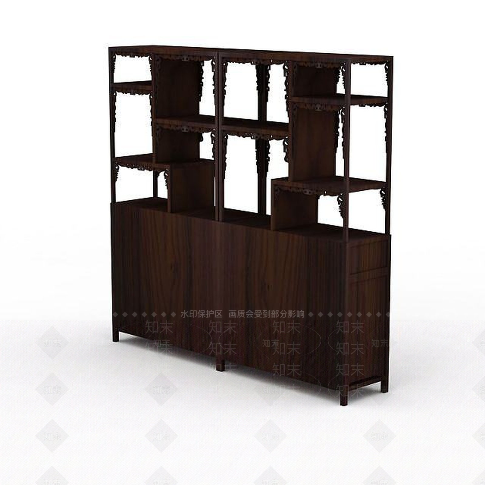 现代复古置物架3D模型下载【ID:1197043522】