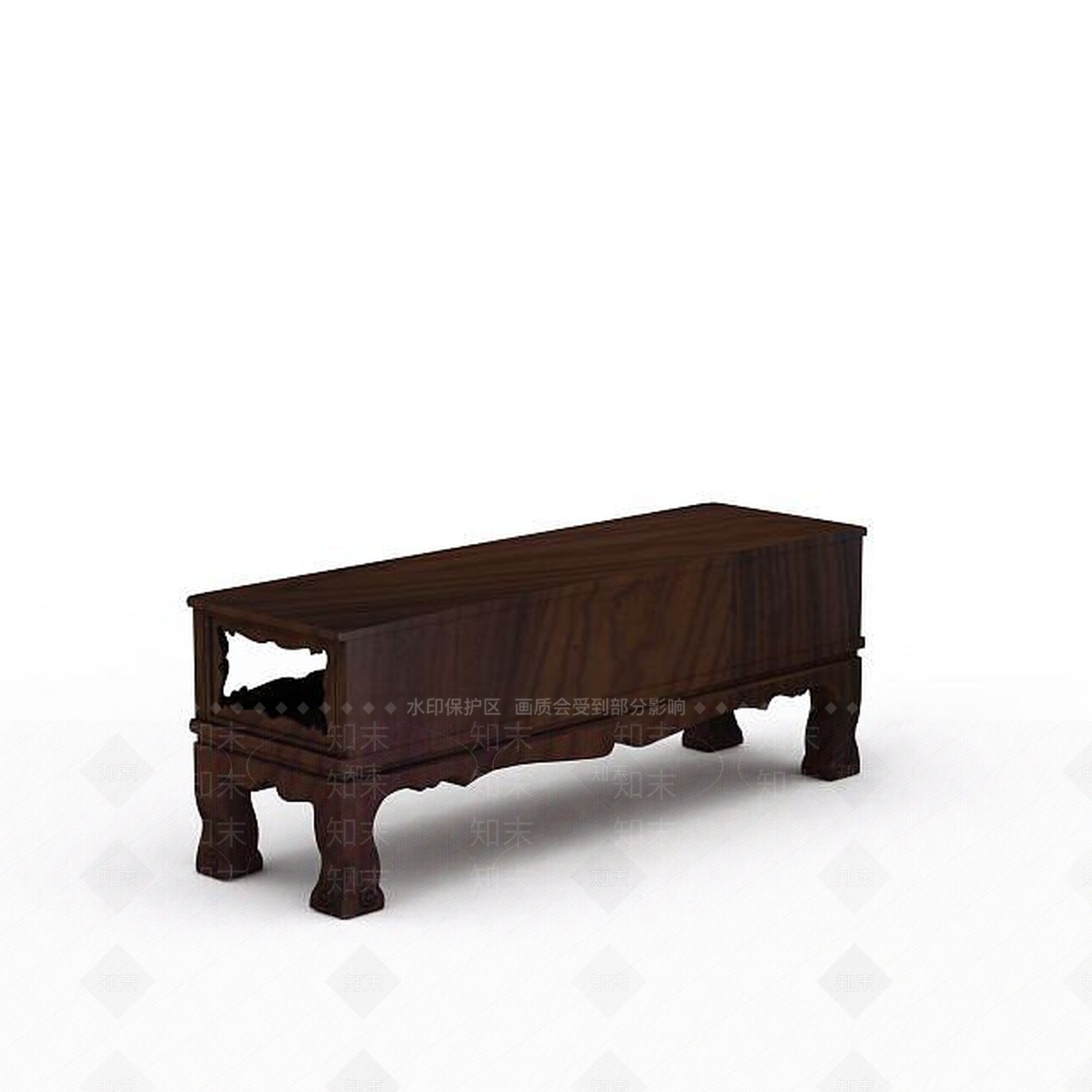 现代长方形桌子3D模型下载【ID:1197043687】