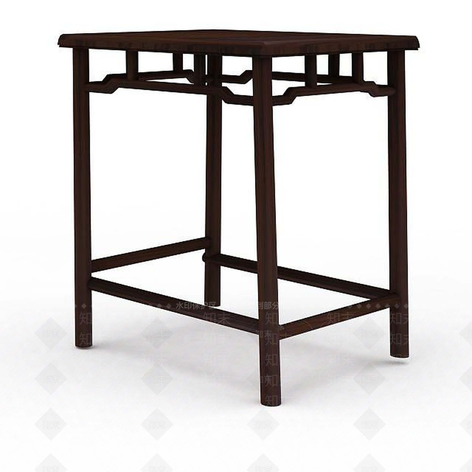现代实木桌几3D模型下载【ID:1197043772】